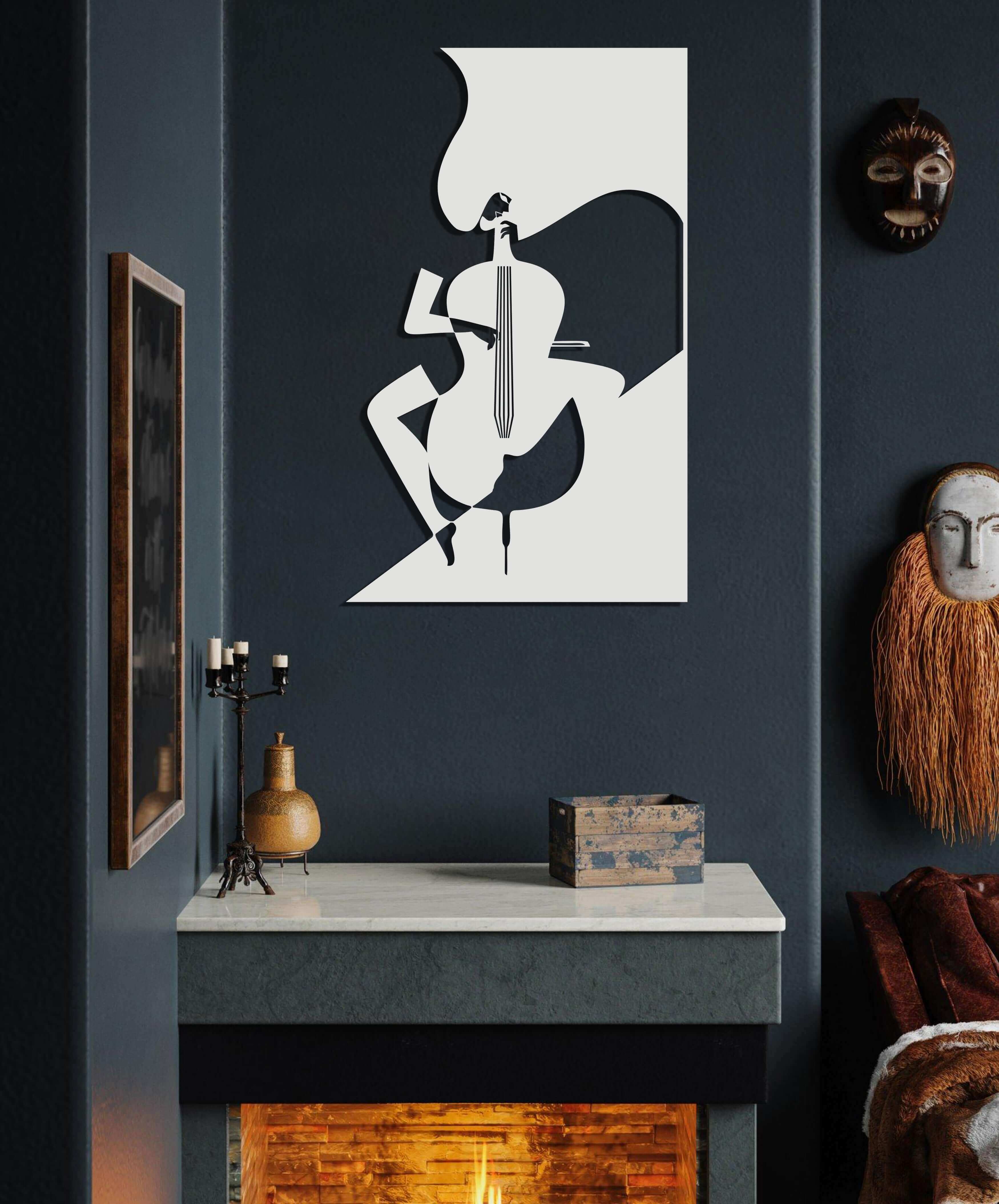 Gentleman  Lady Wine Metal Wall Art