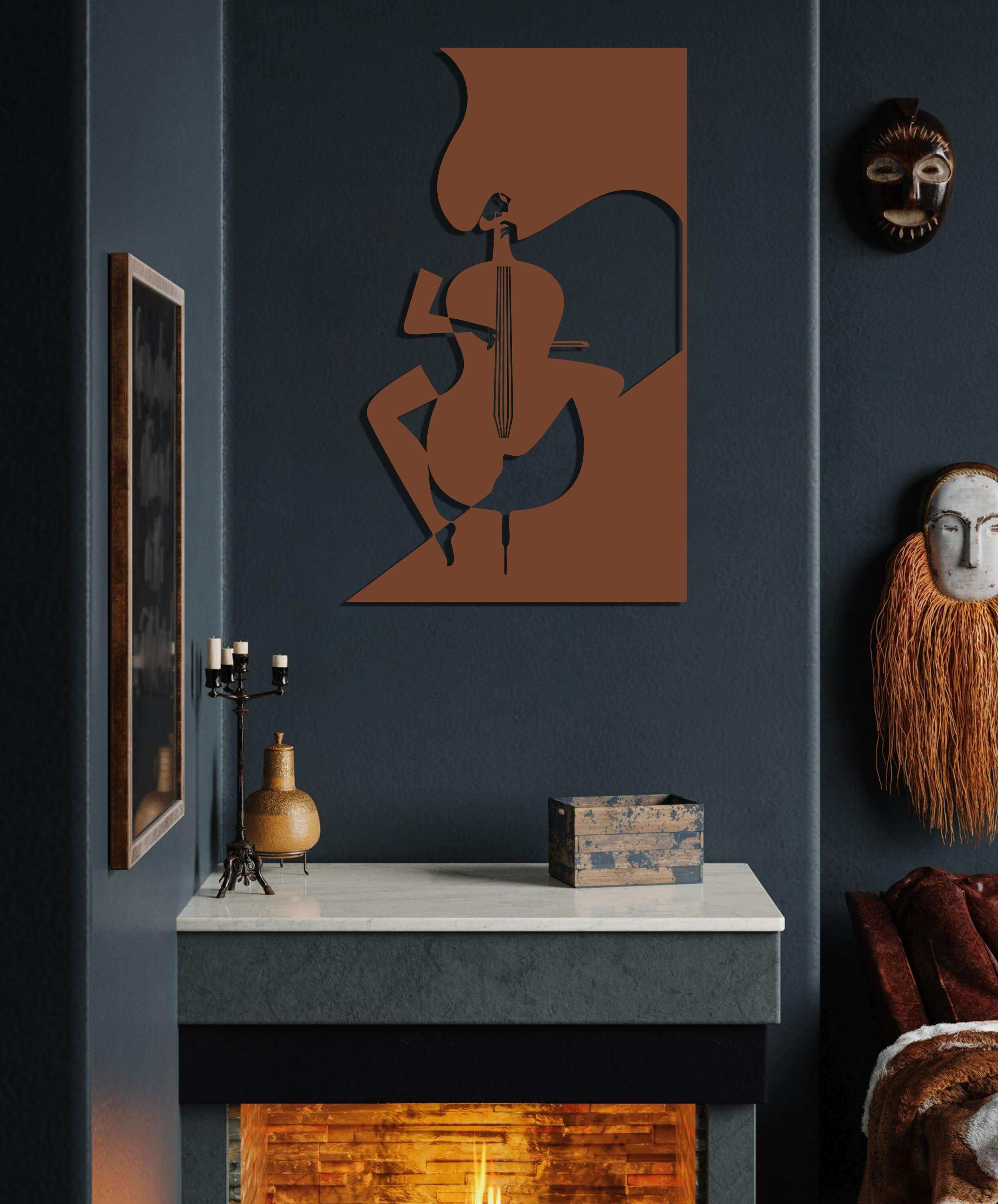 Gentleman  Lady Wine Metal Wall Art
