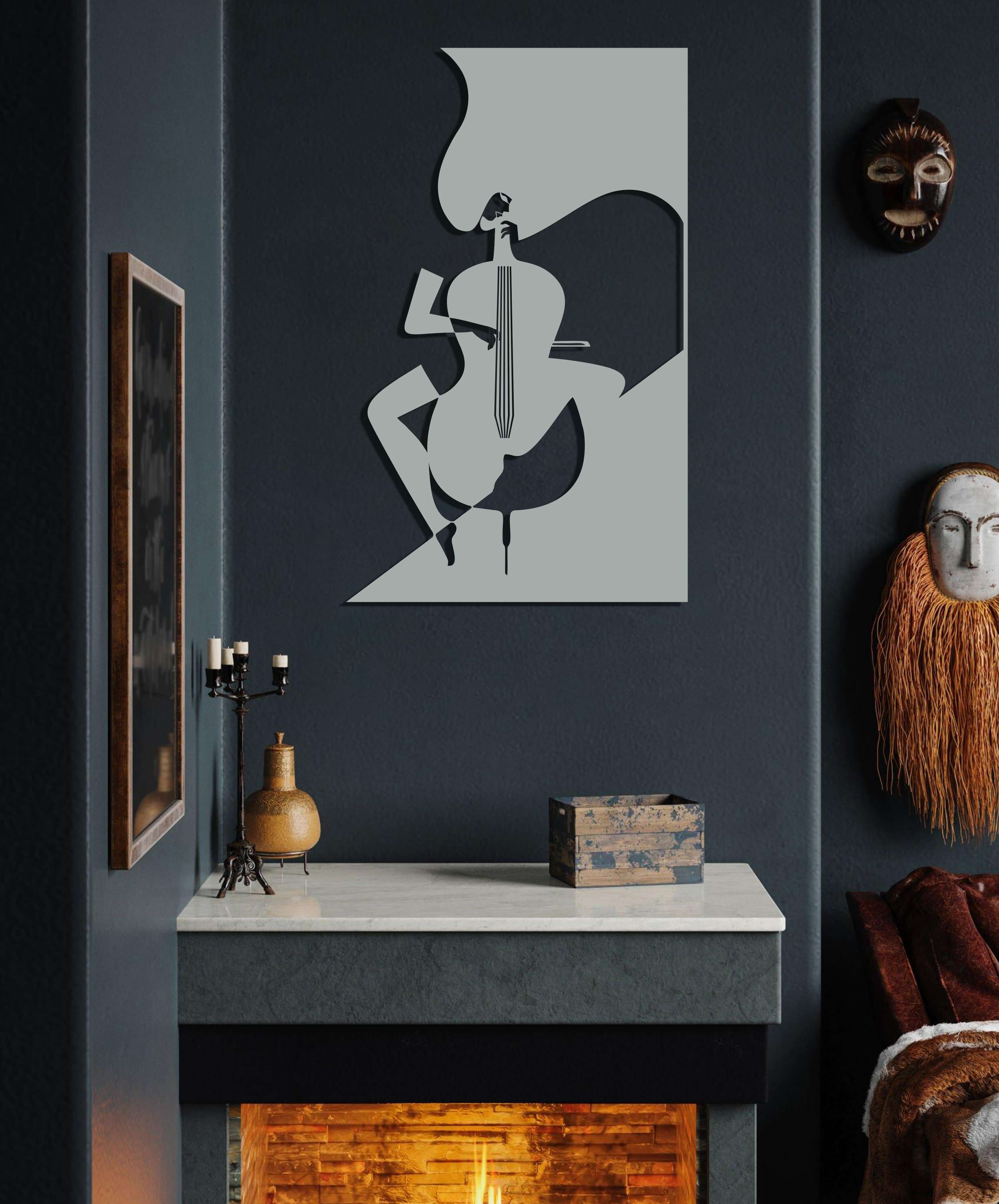 Gentleman  Lady Wine Metal Wall Art