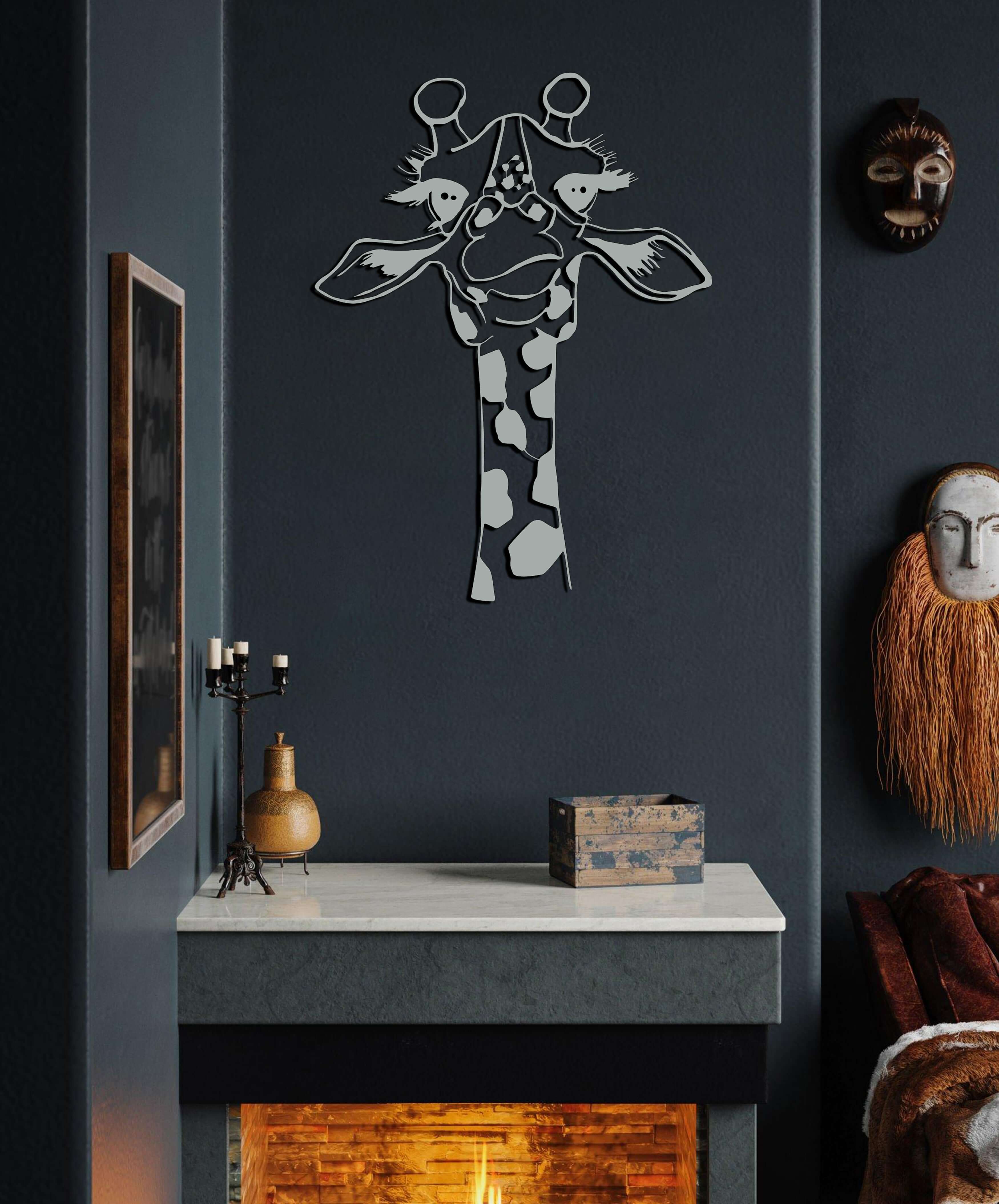 Criminal Giraffe Metal Wall Art