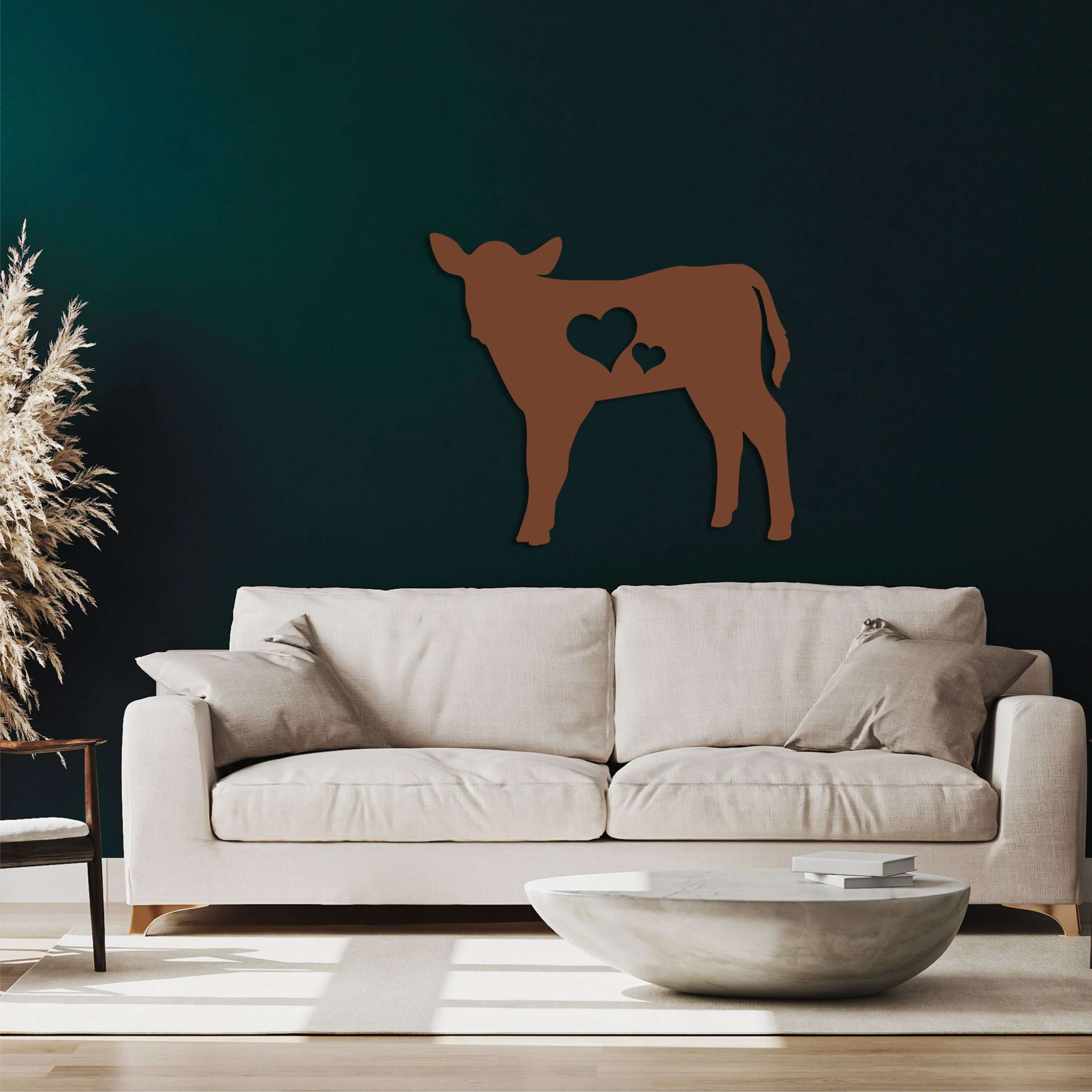 Happy Cow Metal Wall Art