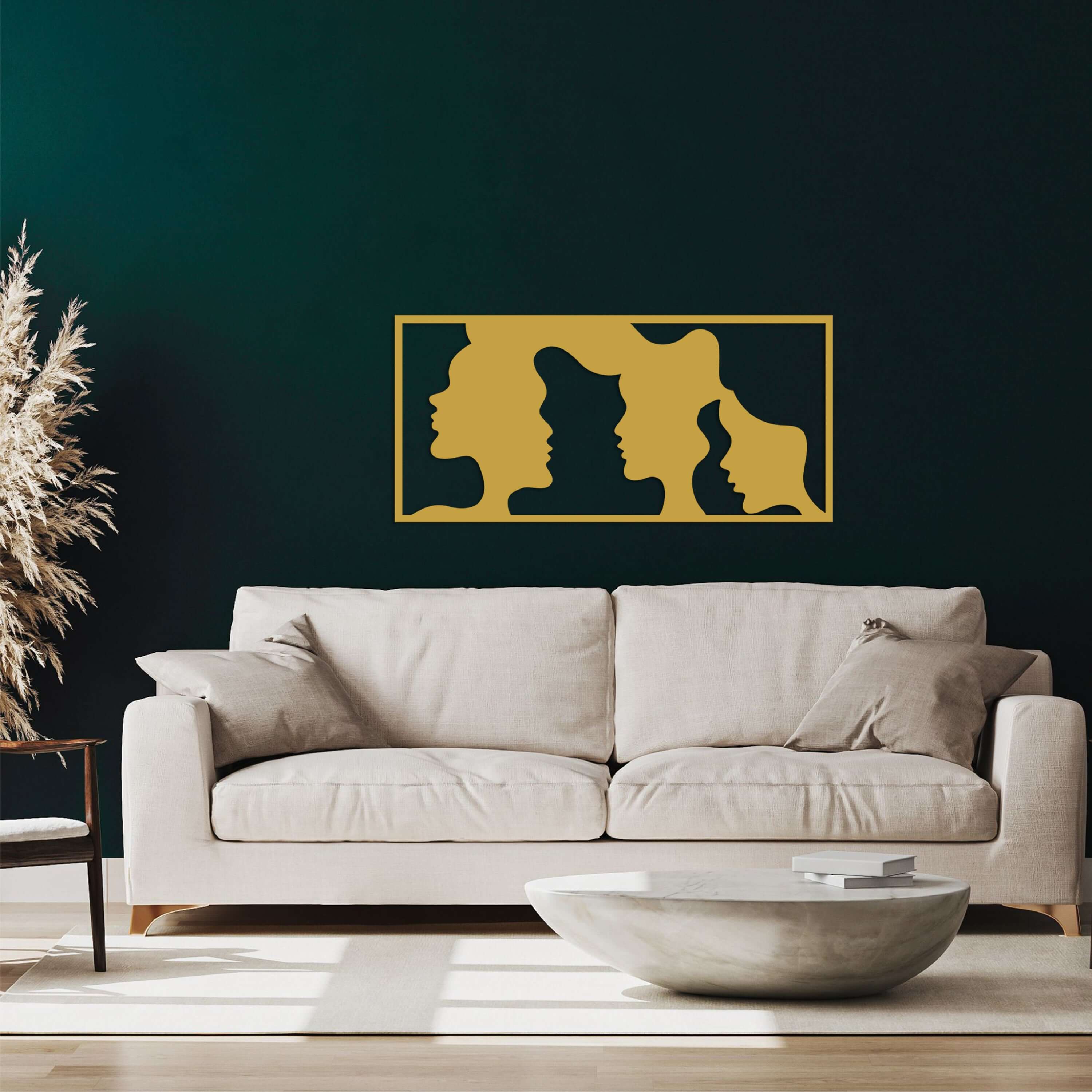 Woman Silhouette Metal Wall Art