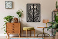 Playing Cards Peacock Metal Wall Art