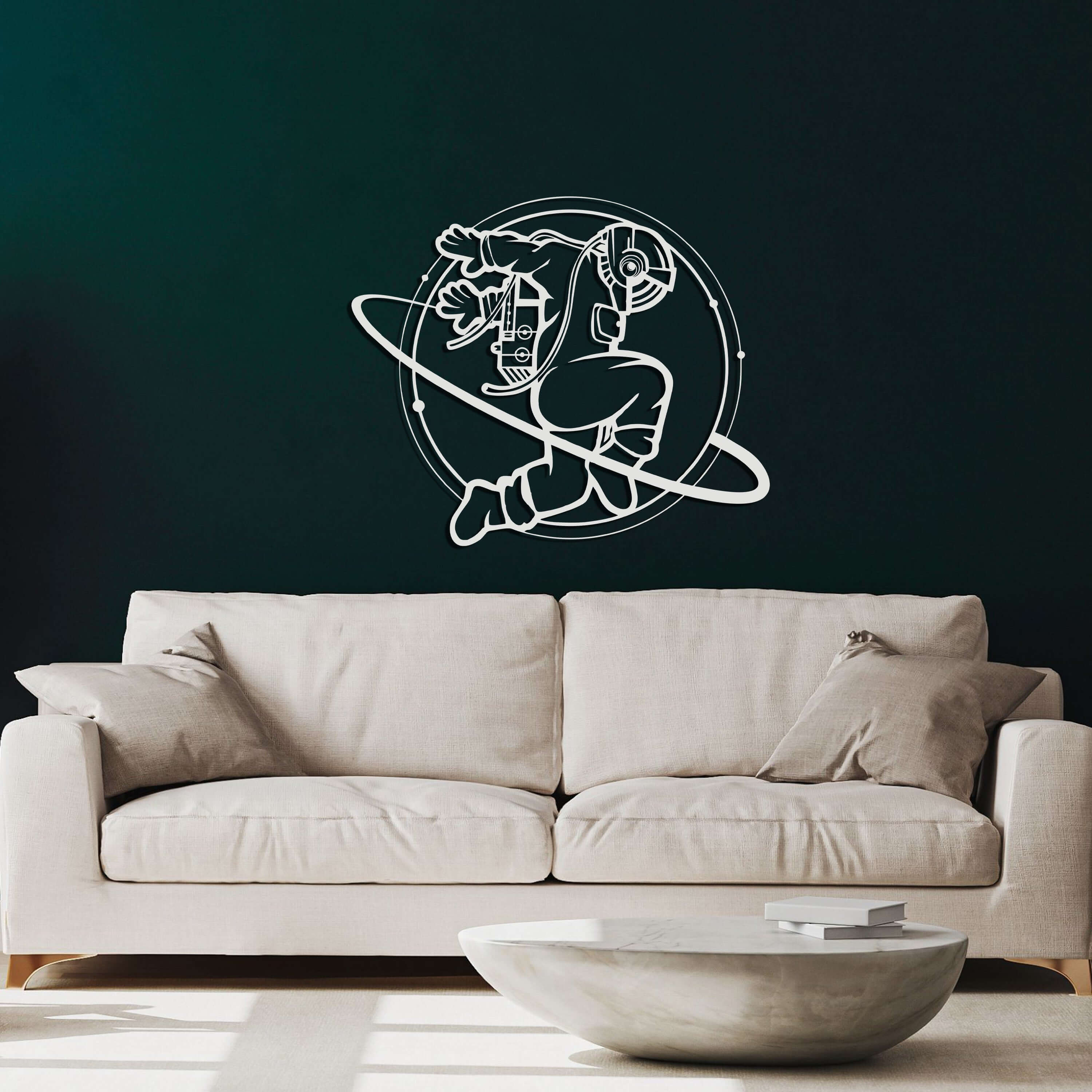Galaxy Man Metal Wall Art