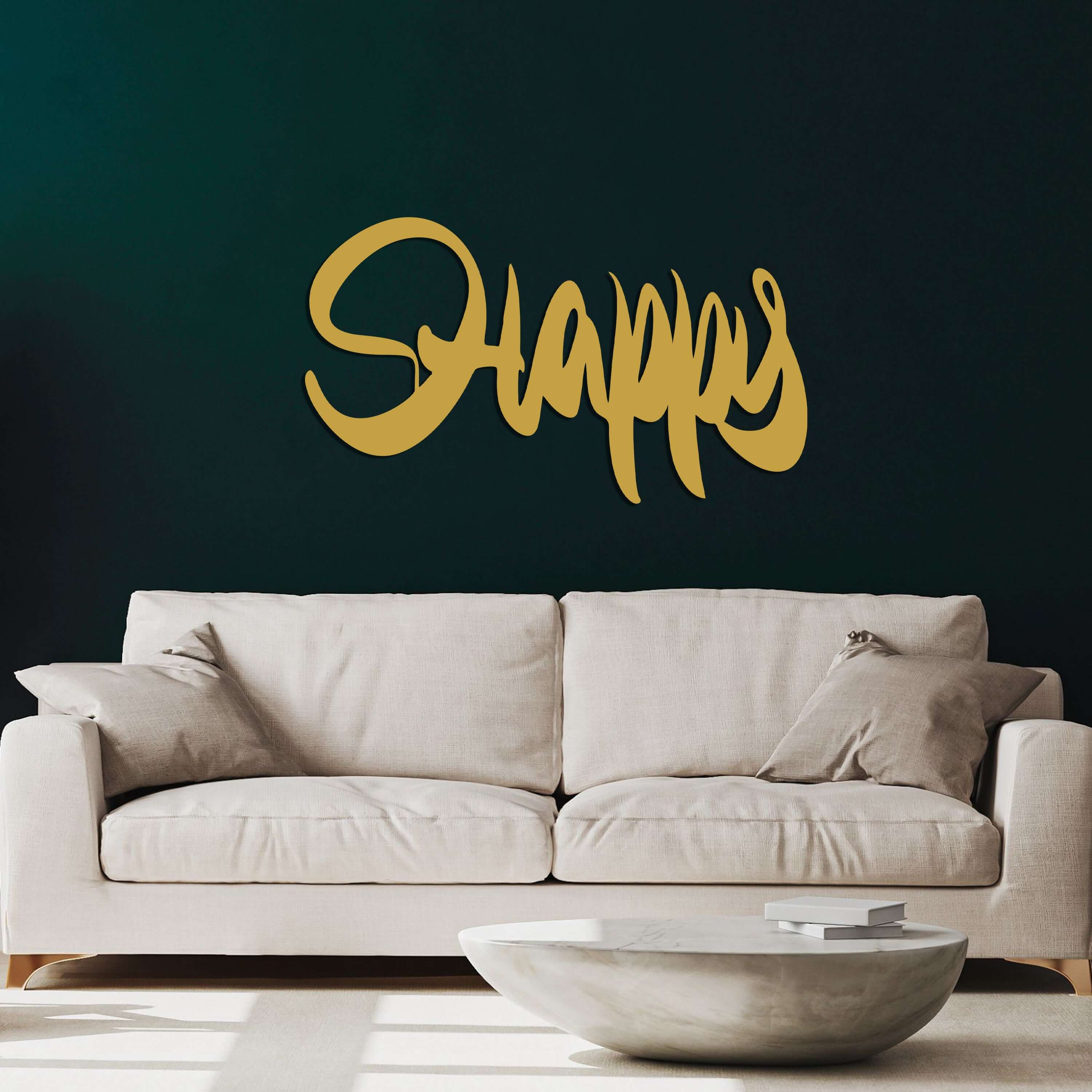 Happy  Metal Wall Art