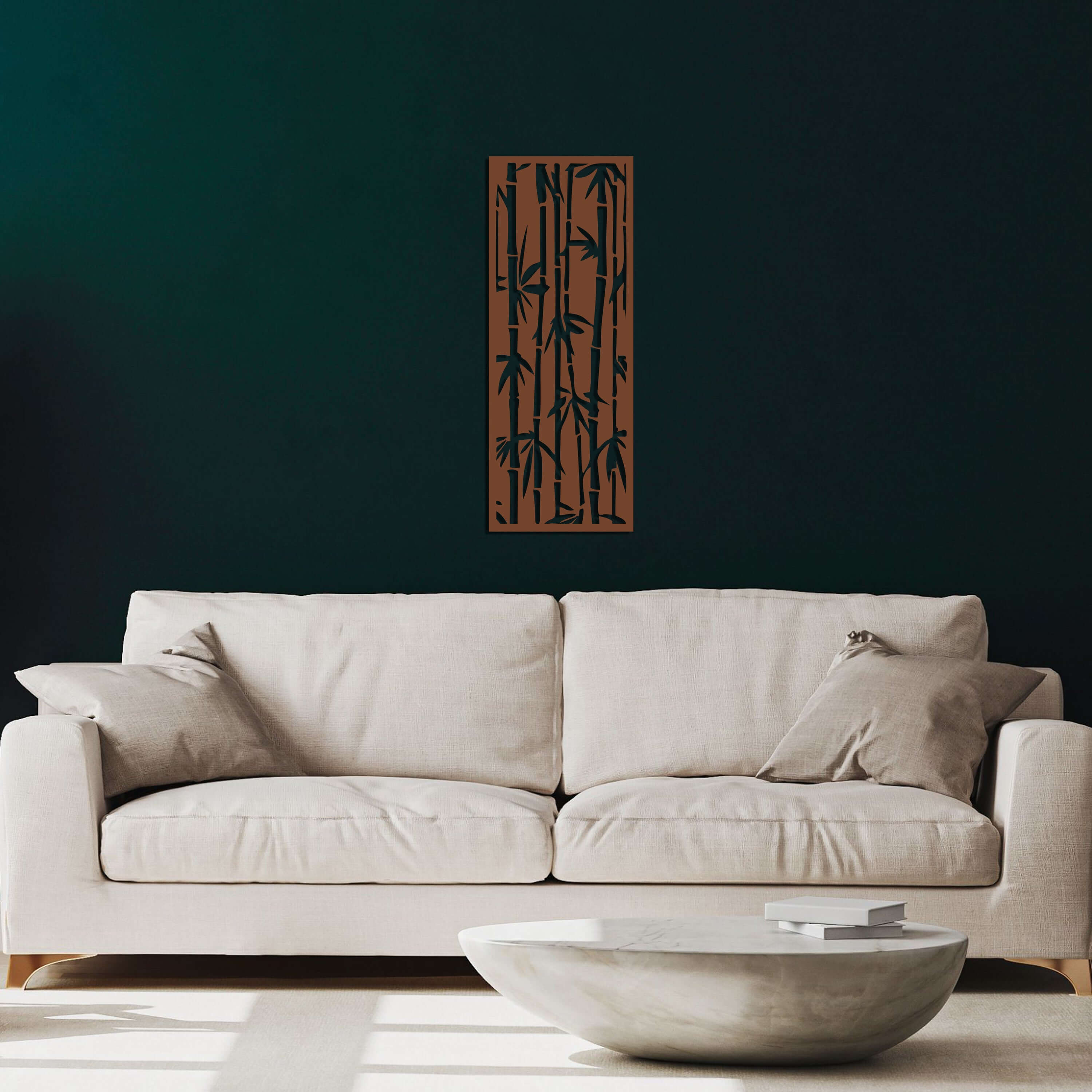 Palm Panel Metal Wall Art
