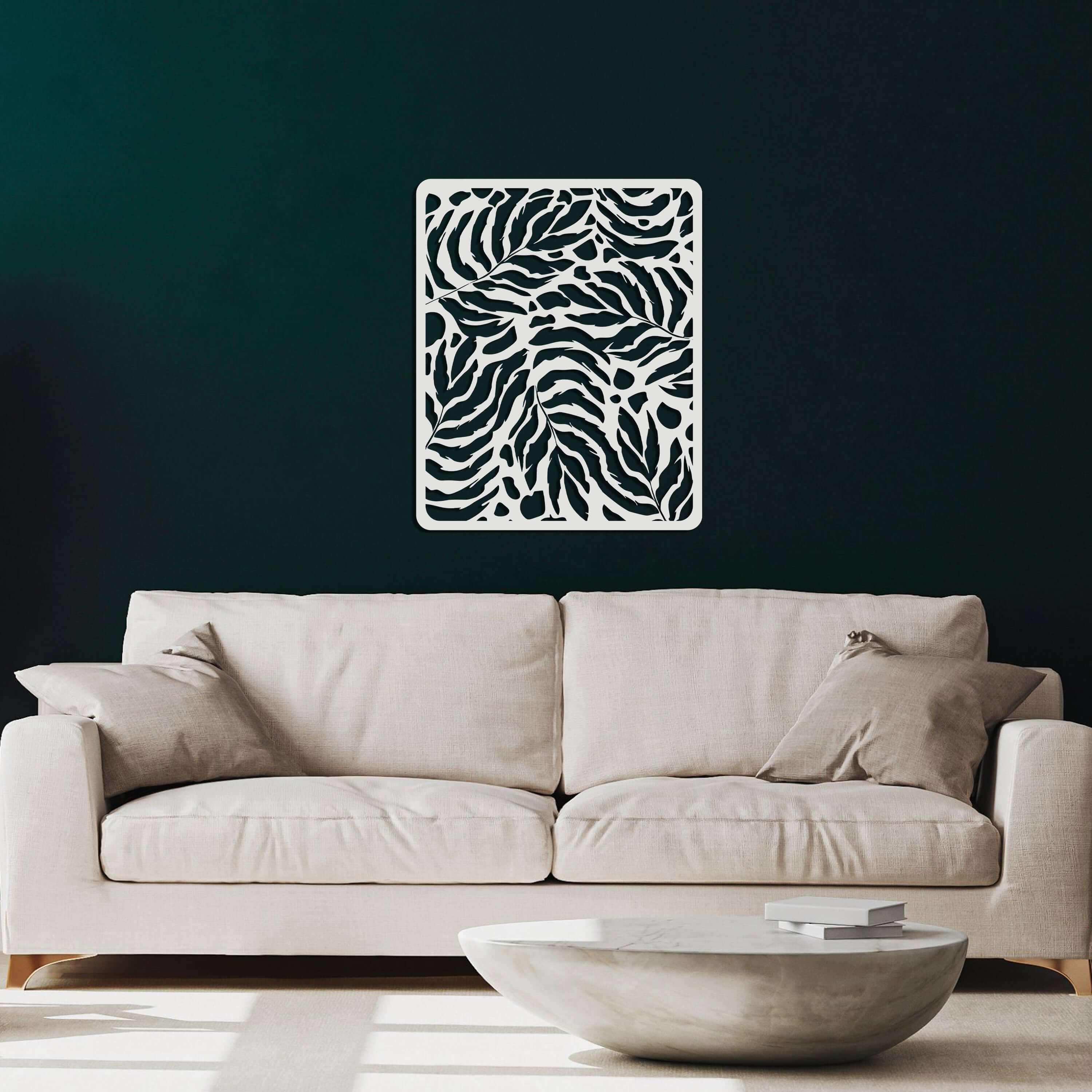 Leaf Table Metal Wall Art