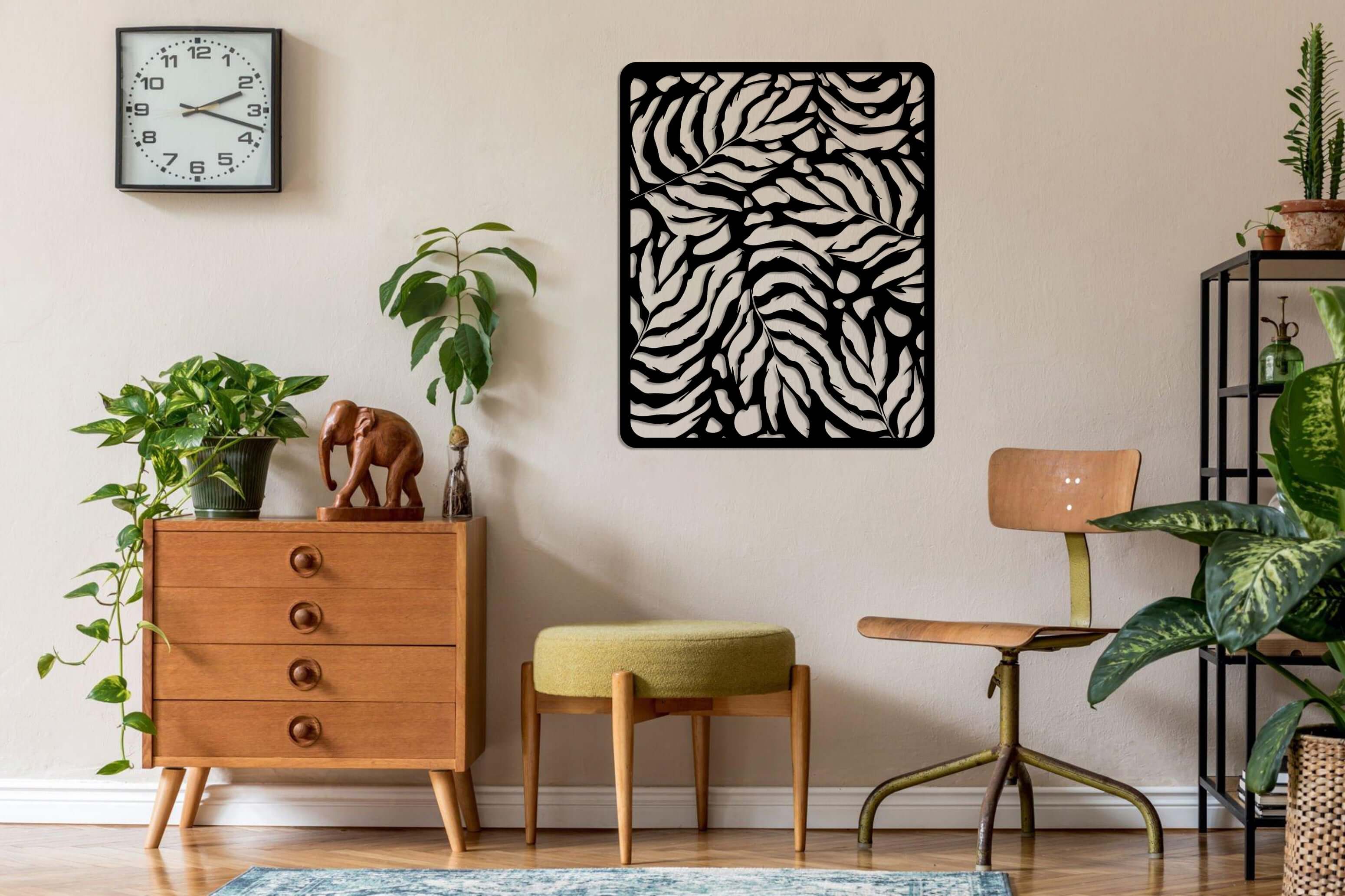 Leaf Table Metal Wall Art