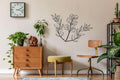 Triple Leaves Metal Wall Art