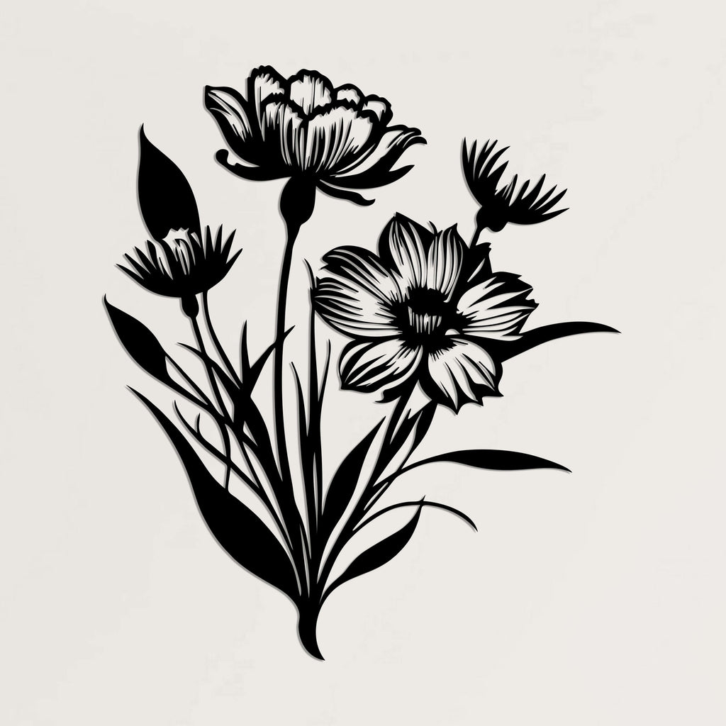 Flower Metal Wall Art