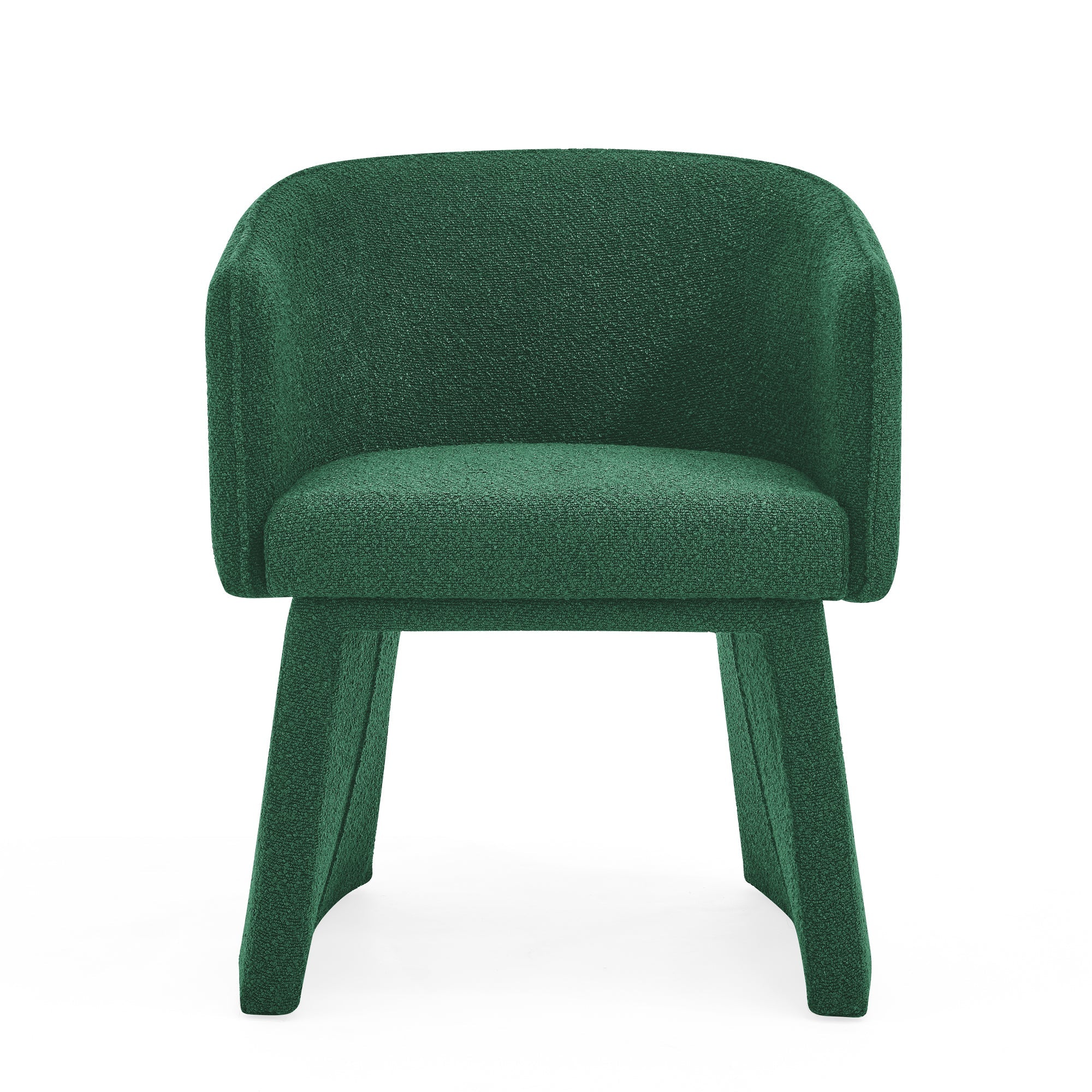 Modern style simple and elegant chair, green leisure chair, suitable for dining/bedroom/living room/reception desk (assembly required)-Green