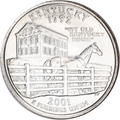 2001 P Kentucky Statehood Washington Commemorative Quarter