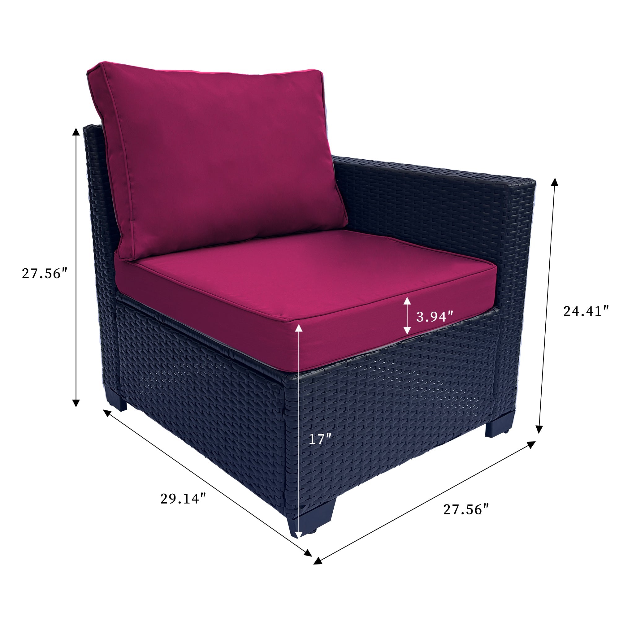 Outdoor Garden Patio Furniture 7-Piece PE Rattan Wicker Cushioned Sofa Sets  and Coffee Table, patio furniture set;outdoor couch;outdoor couch patio furniture;outdoor sofa;patio couch