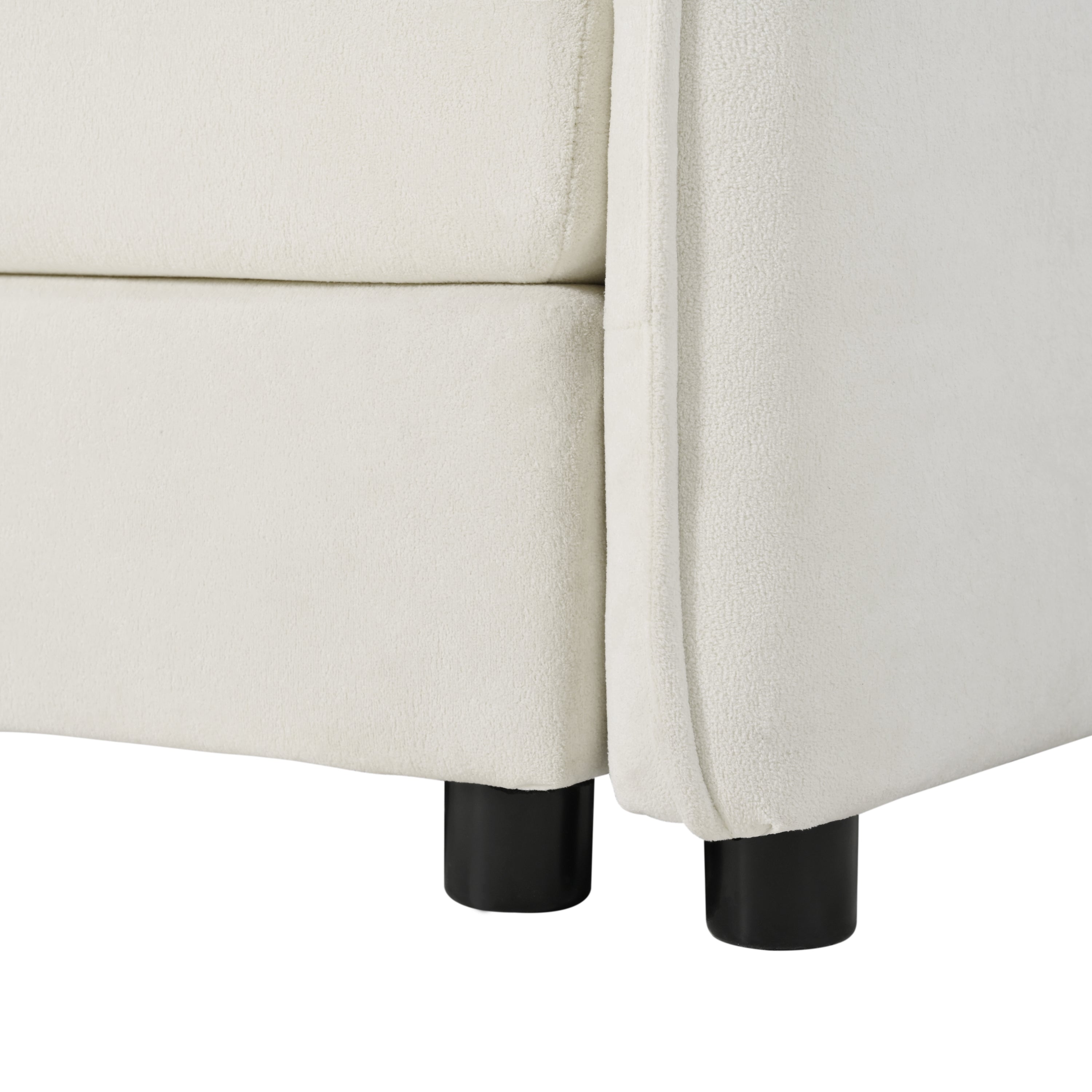 Oversized Chenille Loveseat Sofa, Oversized 2-Seater Small Cloud Couch, Modern Comfy Deep Seat Love Seat for Living Room Bedroom Office Apartment,DIY Combination,Beige