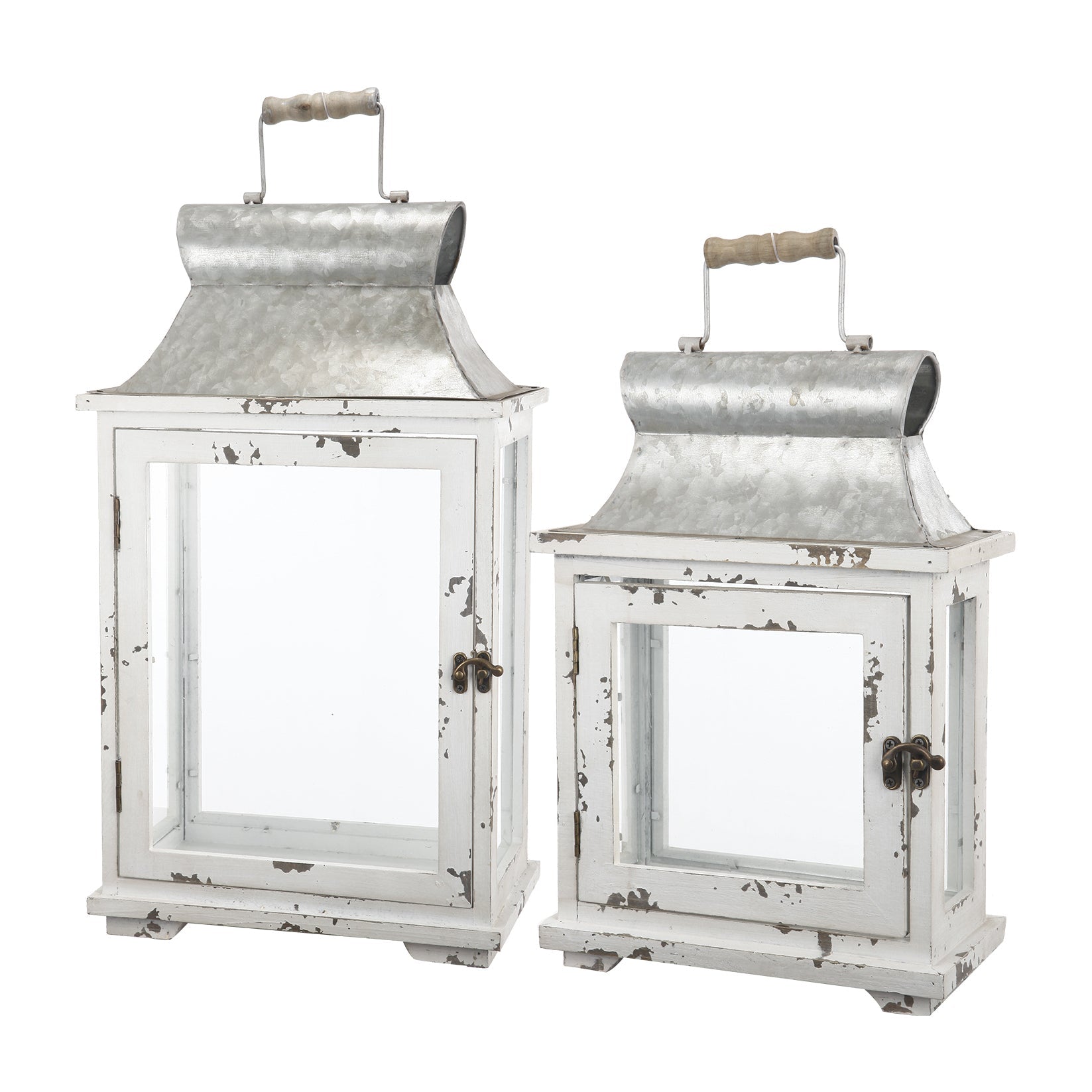 Wooden Candle Lantern Decorative, Hurricane Lantern Holder Decor for Indoor Outdoor, Home Garden Wedding