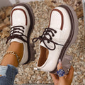 Round Toe Block Heels Loafers