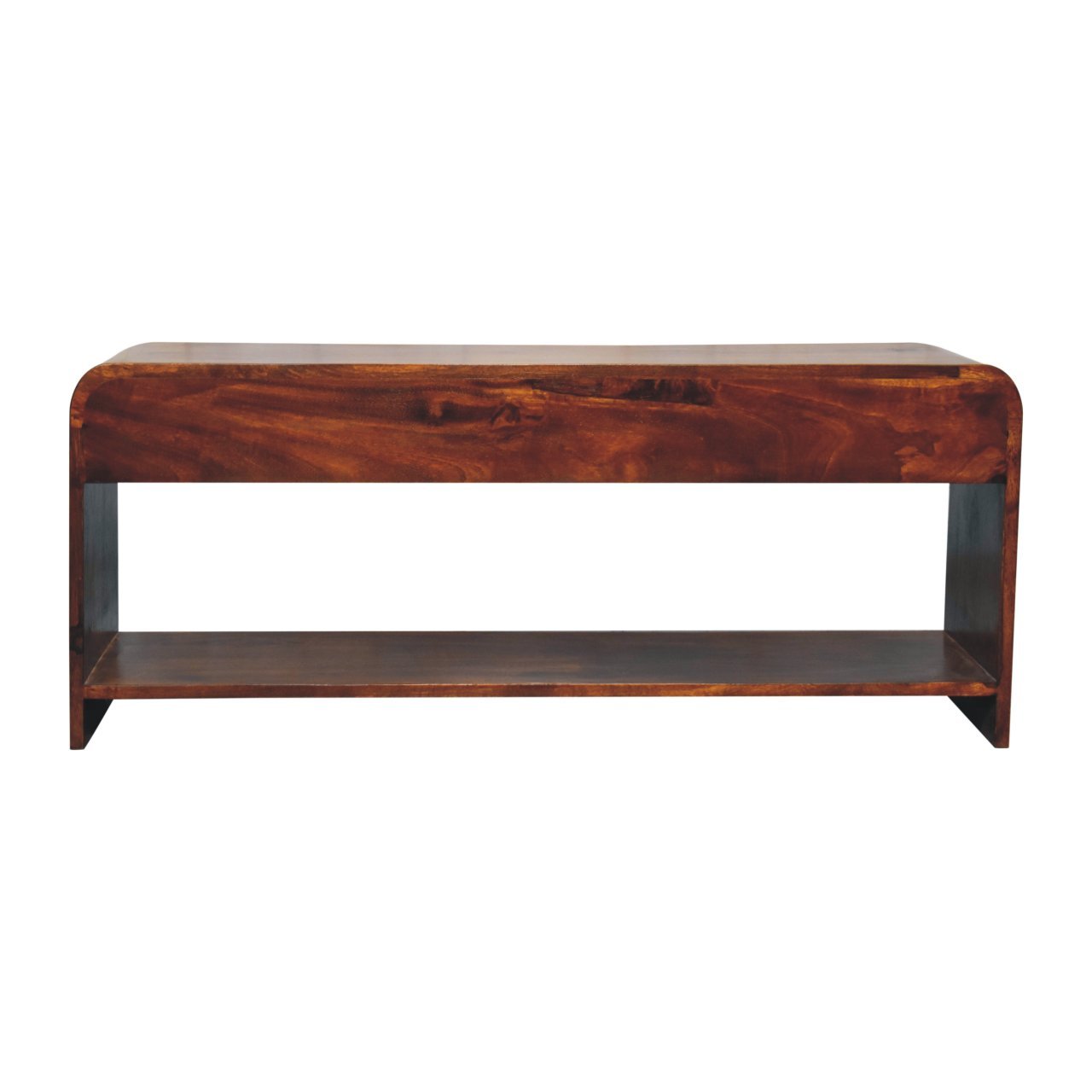 Solid Wood Aspen Slim Media Unit