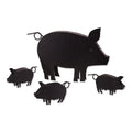 PIG WITH PIGLETS SCULPTURE