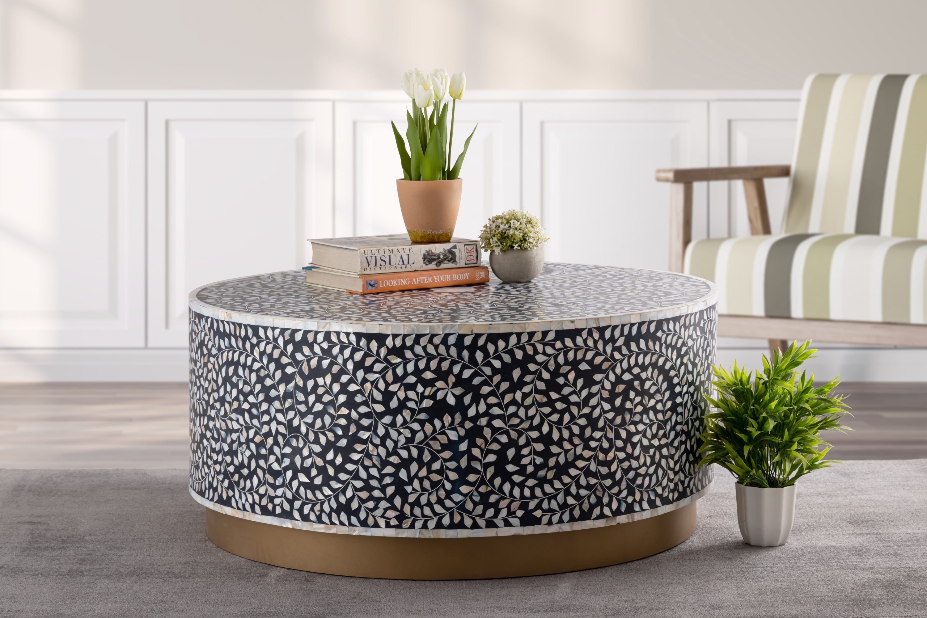 Luxe Coffee Table Navy