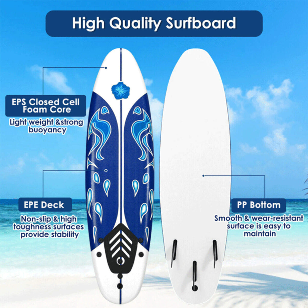 6' Inflatable Blow Up Stand Up Paddle SUP Surfboard (SAK94461)