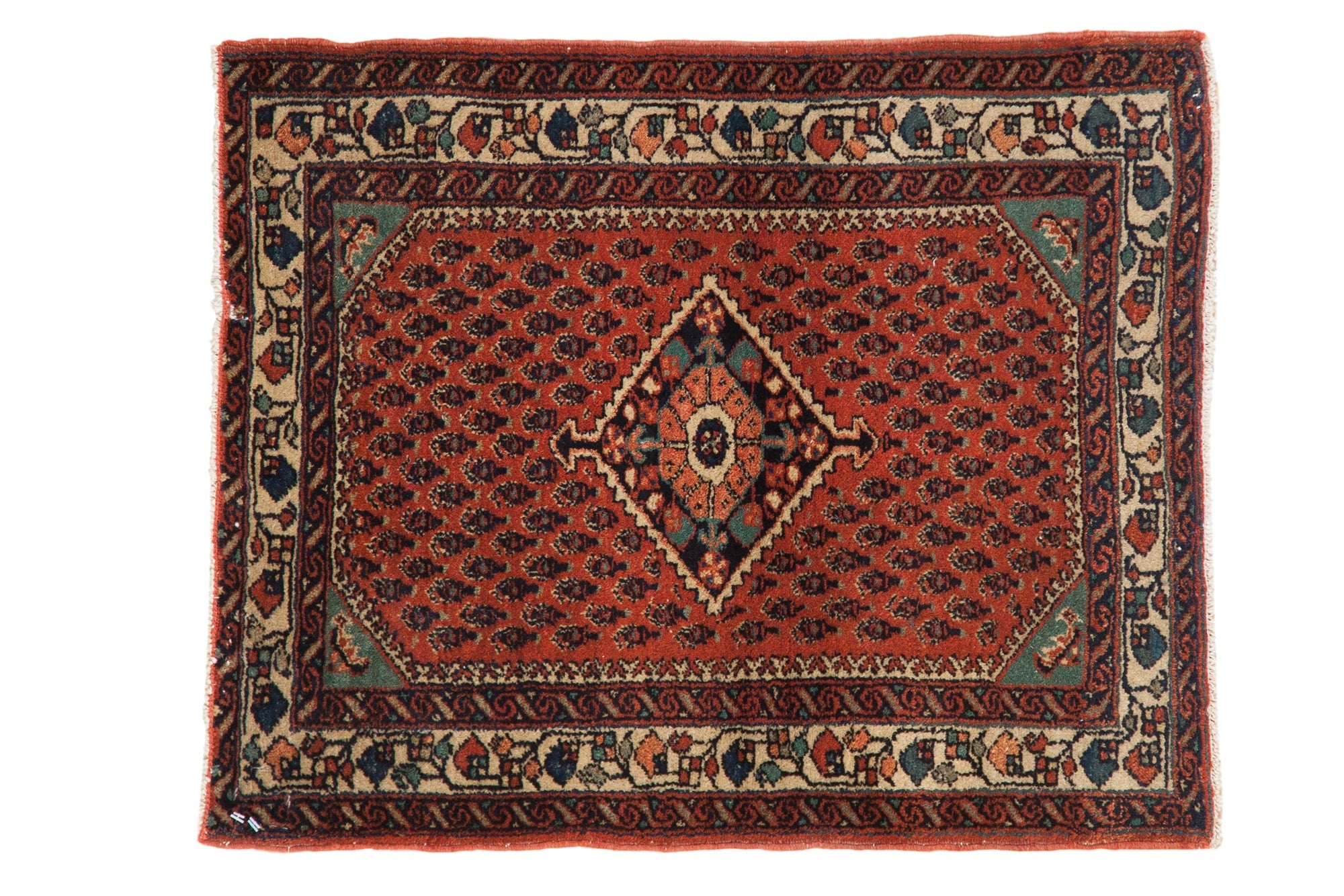 2x2.5 Vintage Engelas Square Rug Mat