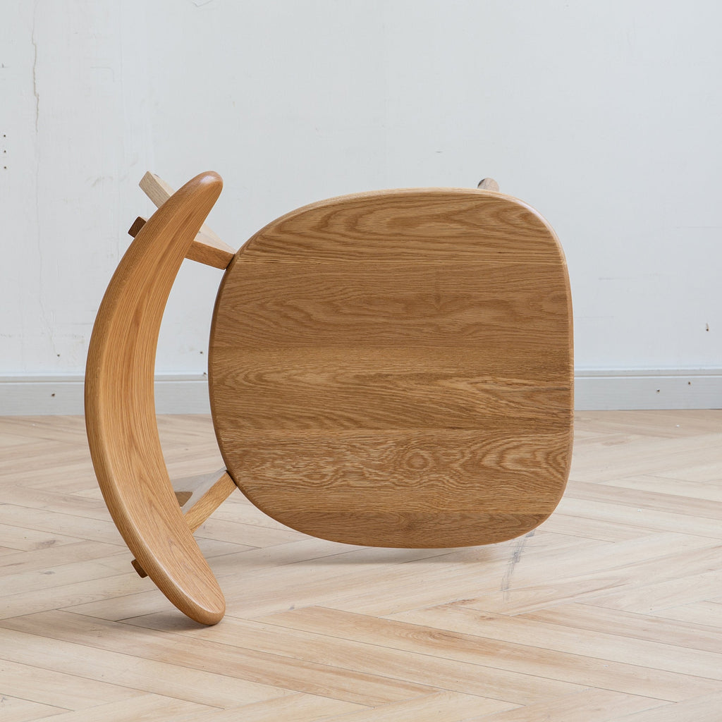 Natural Oak Dining Chair Set of 2 - Solid Wood, FAS Grade, 46.5 * 54 * 80cm