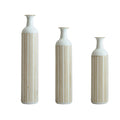 Floor Metal Vase Modern Style Decoration Home White Metal Vase 3-piece Set Gorgeous Home Decoration Large Glazed Metal Vase