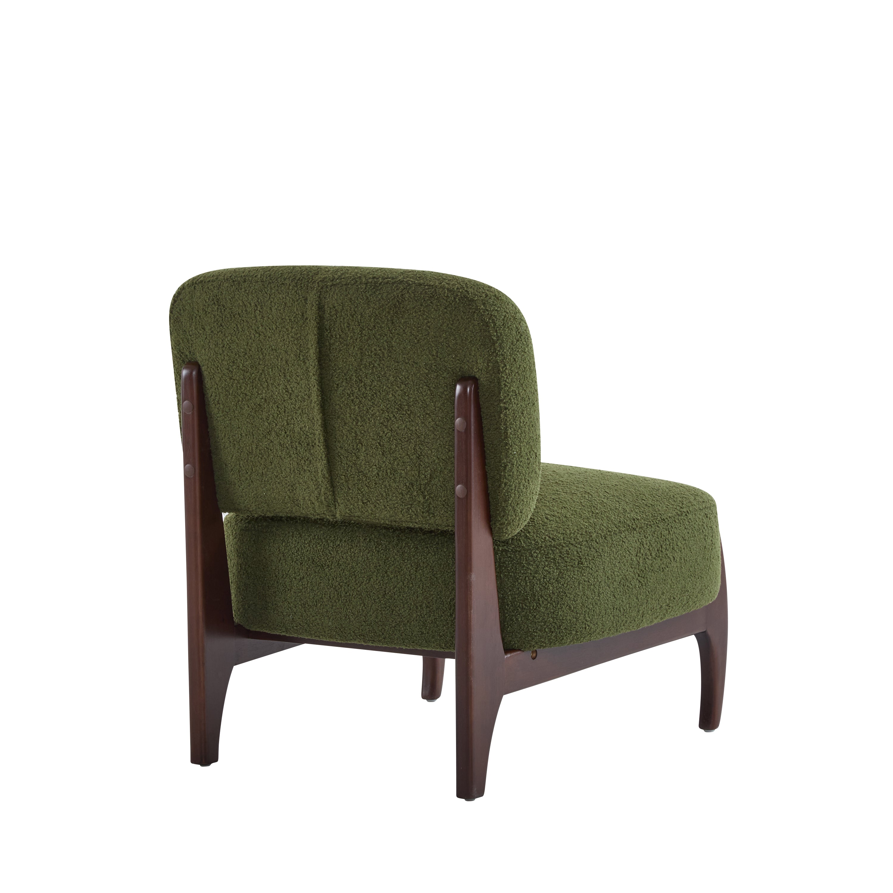 [Set of 2] 25.5' Modern Boucle Lounge Chair with Solid Wood Frame, Soft and Durable Boucle Upholstery, Perfect for Living Room, Bedroom, or Office