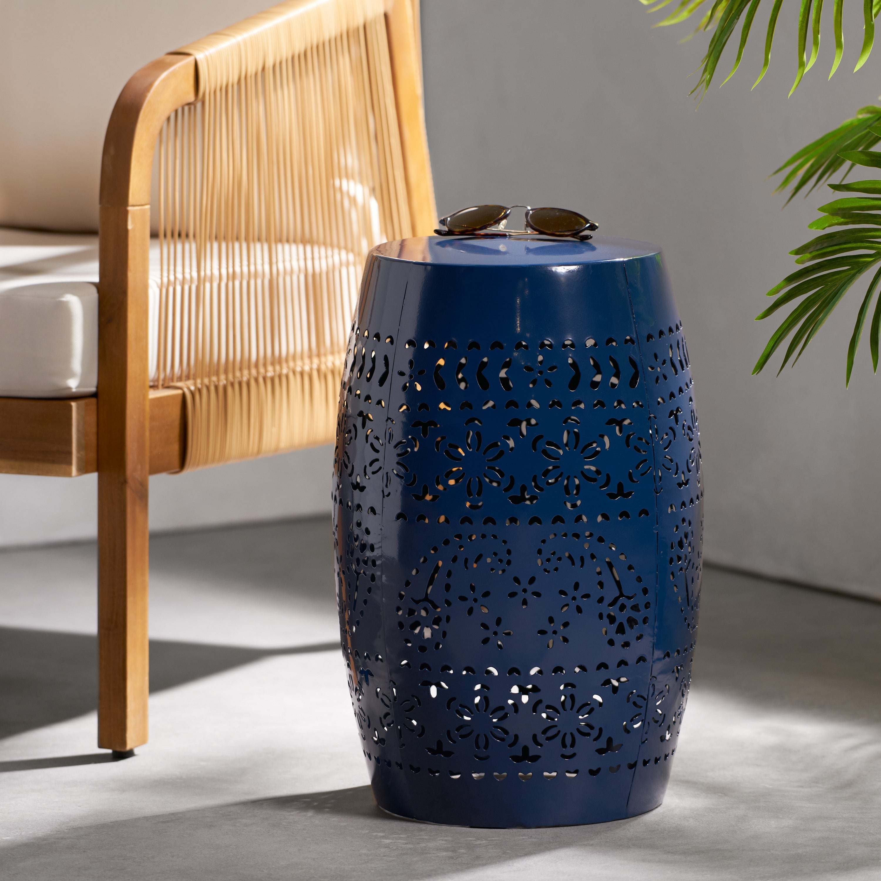 RUBY 12' SIDE TABLE - NAVY