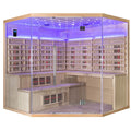 SAUNA EVOLUTION® 5-6 People Traditional Steam And Far Infrared Sauna Room Luxury 4