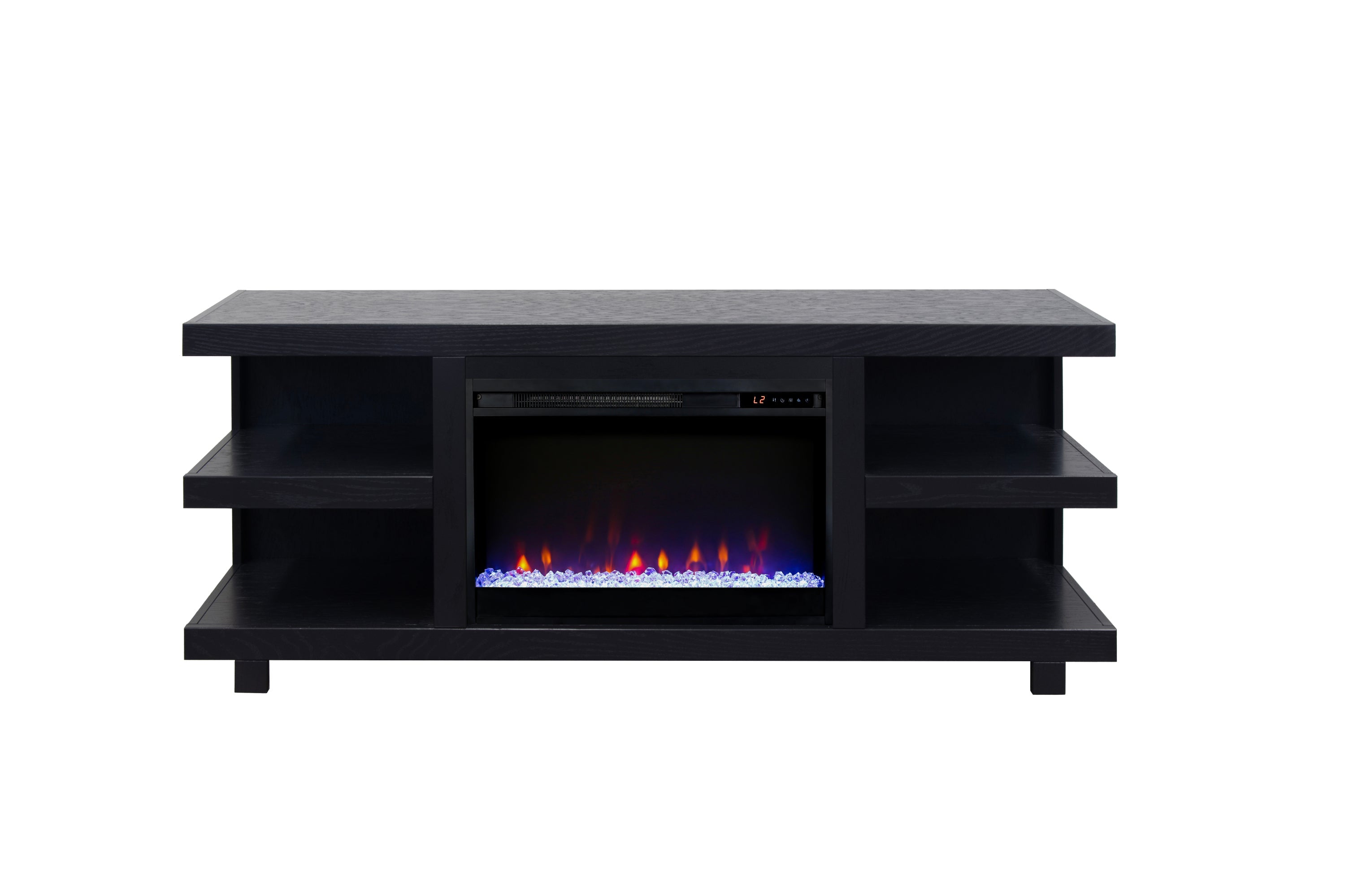 Laurel Canyon 65 inch Fireplace TV Stand for TVs up to 75 inches, Minimal Assembly, Clove Finish