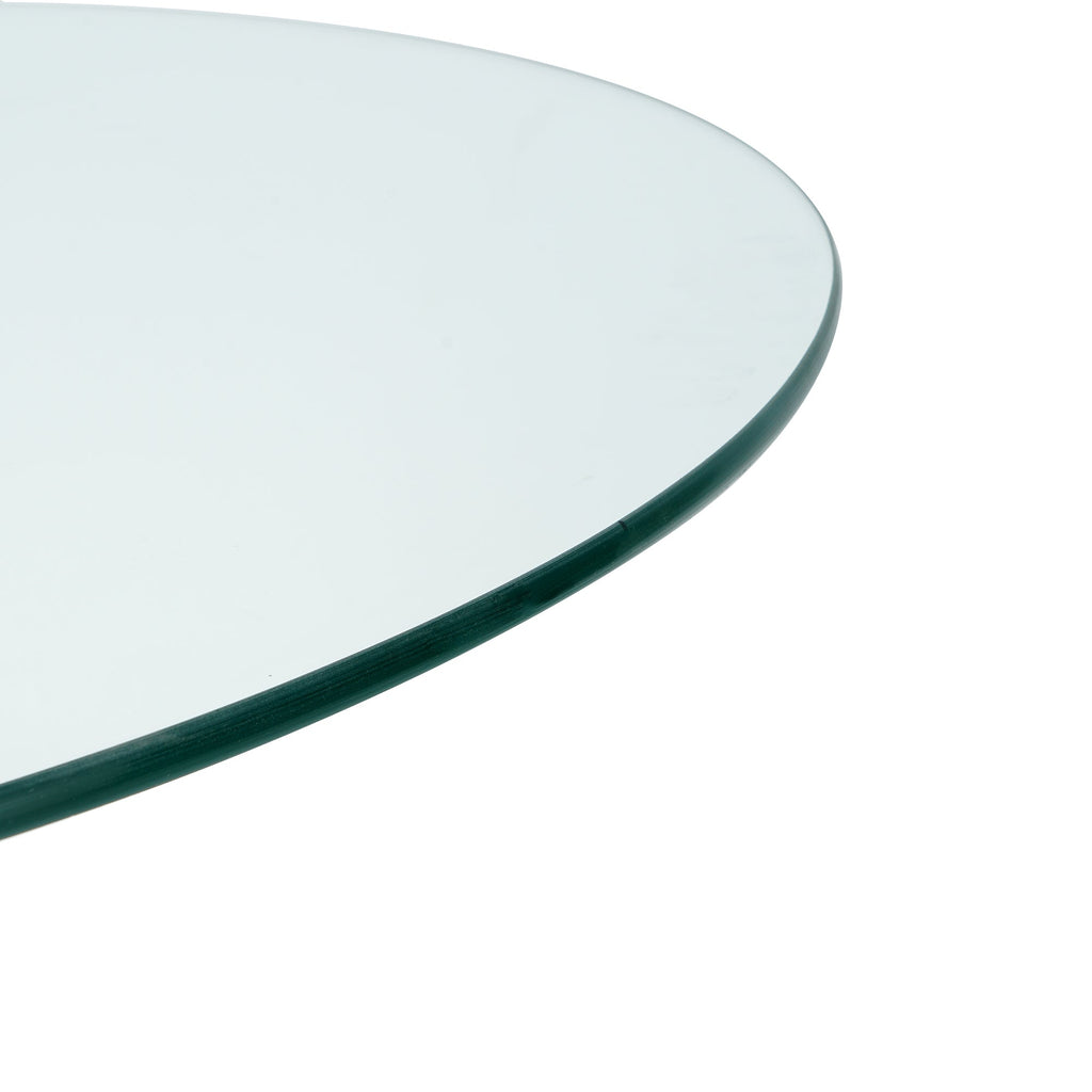 Modern Kitchen Glass dining table ROUND Tempered Glass BAR Table top,Clear BAR Table Metal Legs,electroplated legs (set of 1)