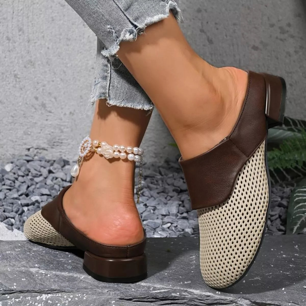 Round Toe Block Heels Sandals