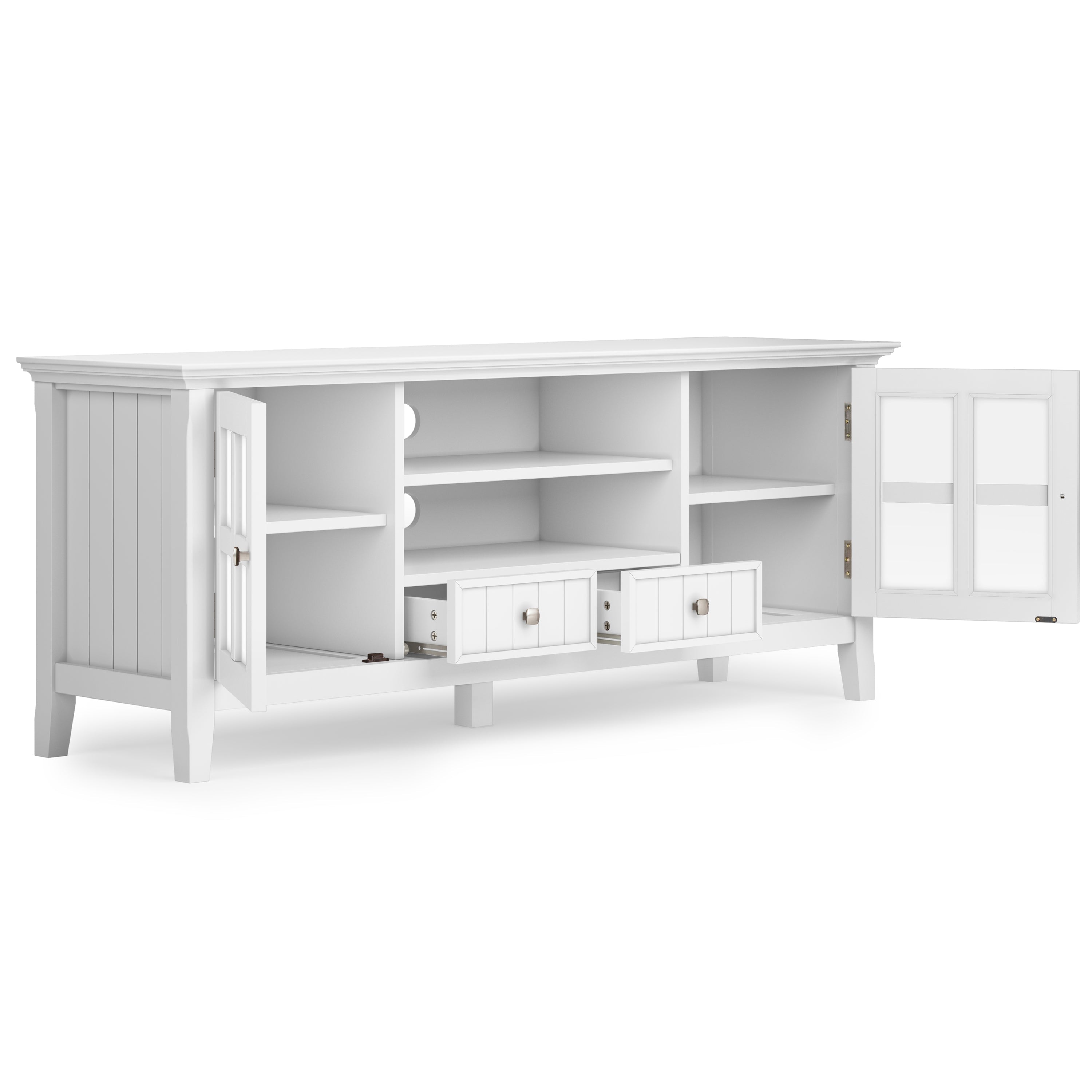 Acadian - 60' TV Media Stand - White