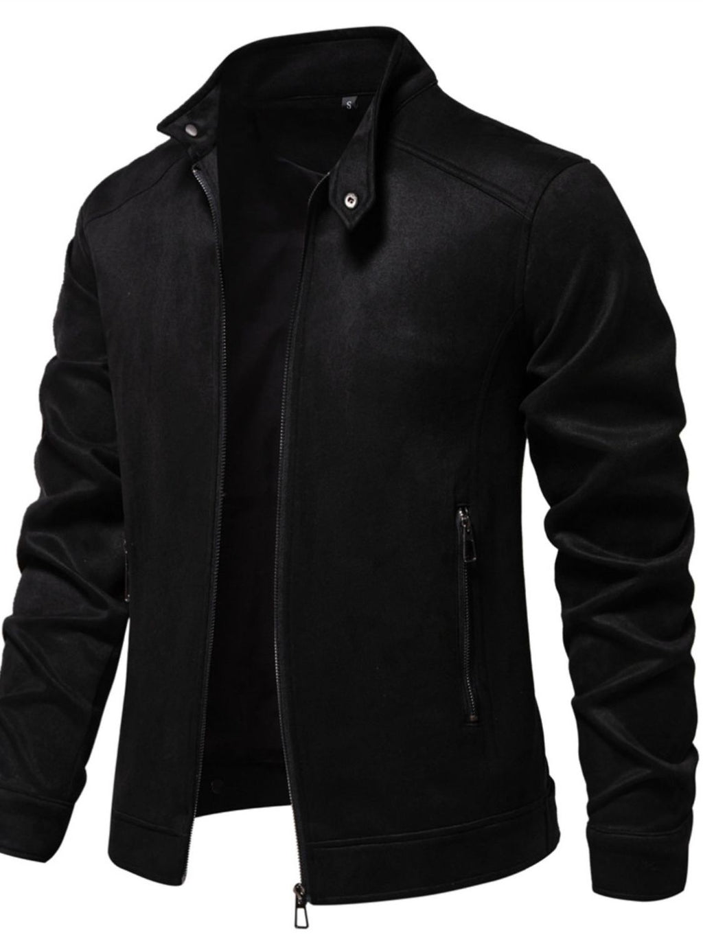 Zip Up Long Sleeve Biker Jacket