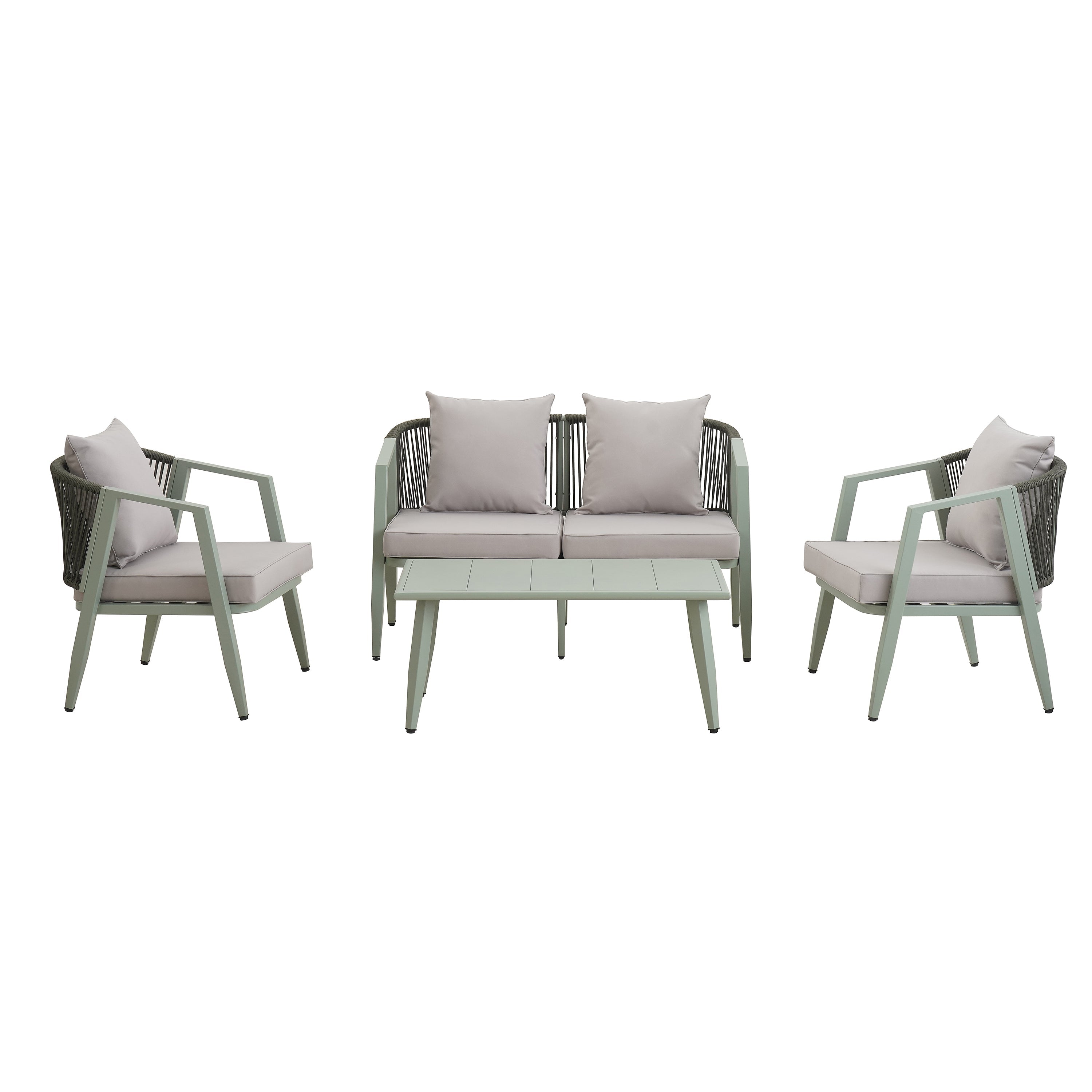 U_STYLE Durable and Comfortable Outdoor Seating Set,Suitable for Patios, Lawns, and Poolsides