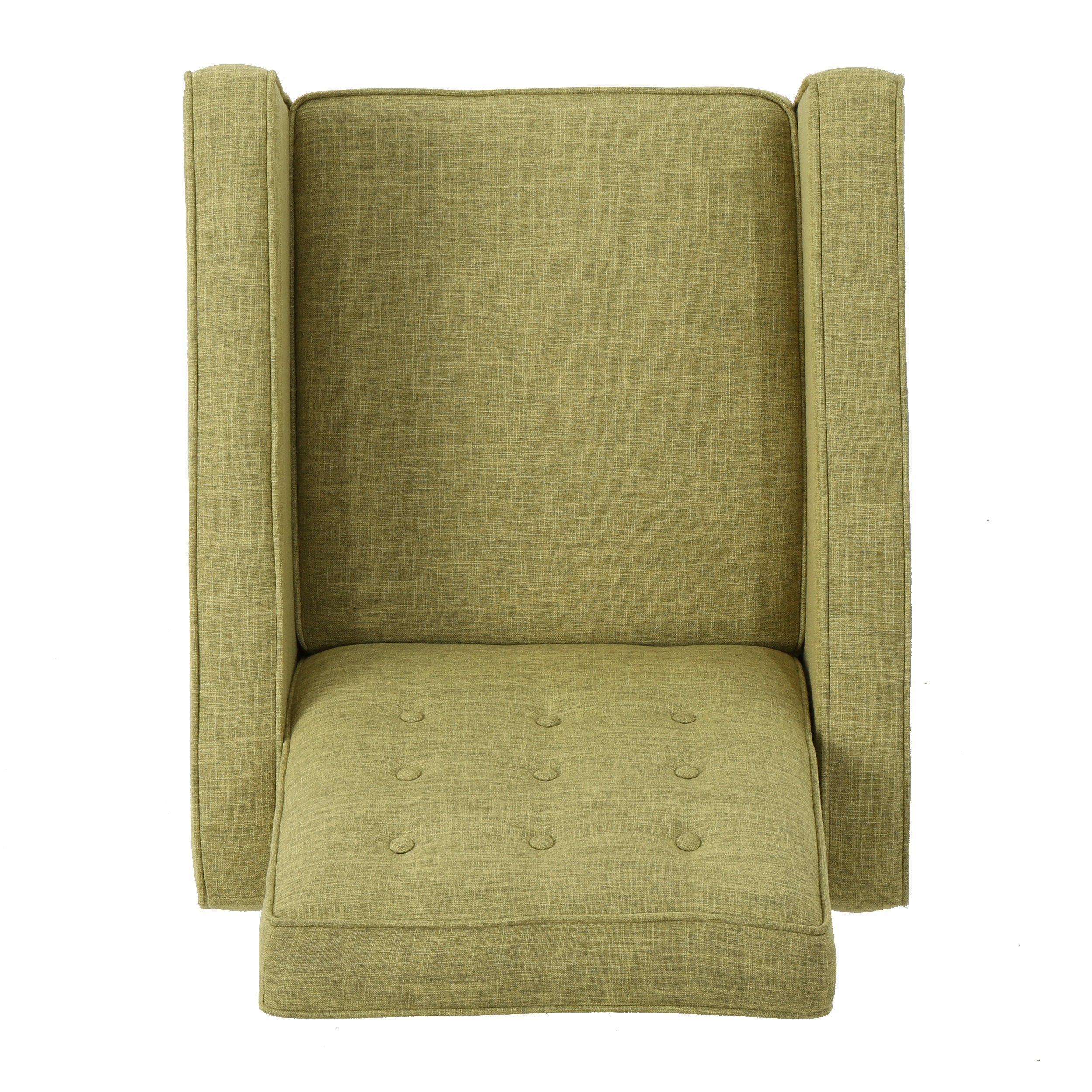 Macedonia Mid-Century Modern Button Tufted Fabric Recliner