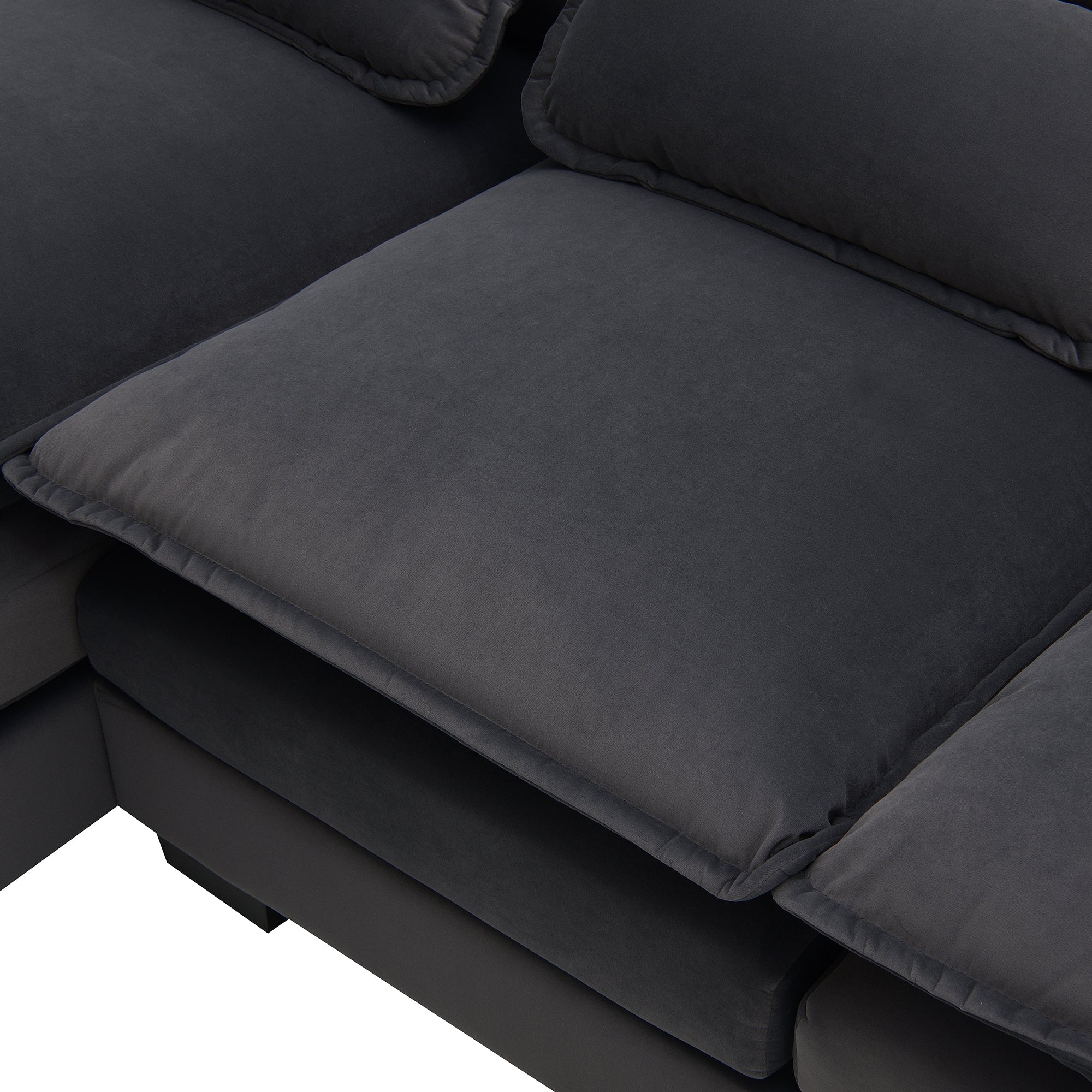 109.8*55.9' Modern U-shaped Sectional Sofa with Waist Pillows,6-seat Upholstered Symmetrical Sofa Furniture,Sleeper Sofa Couch with Chaise Lounge for Living Room,Apartment,5 Color