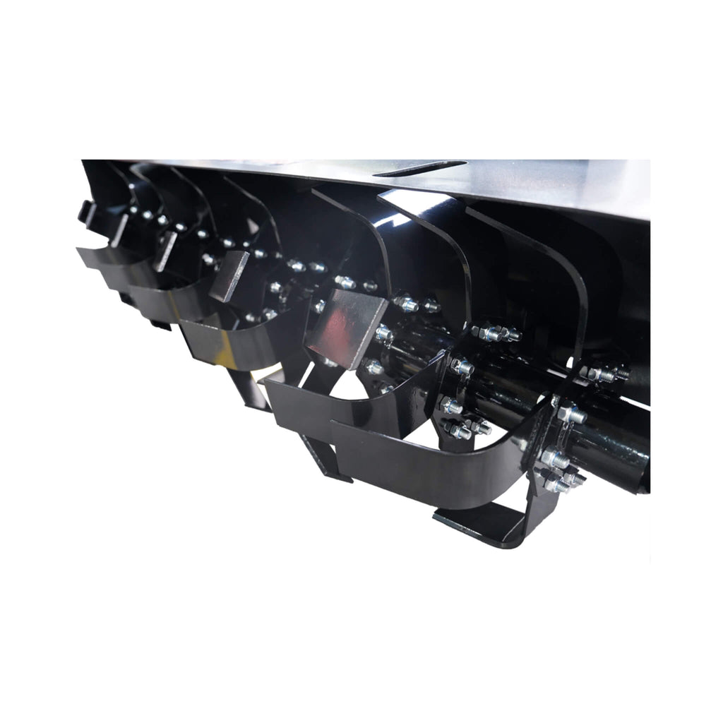 72-Inch Heavy Duty Hydraulic Skid Steer Soil Cultivator Roto Tiller Attachment (SAK45187)