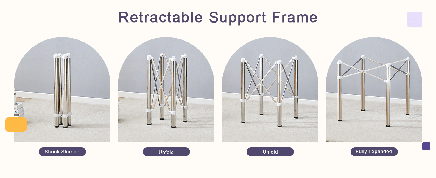 Elegant Expandable Square Glass Table - 36' Clear Tempered Glass, Silver Metal Legs.Telescopic metal legs, transparent square glass tabletop, suction cup attachment connection.