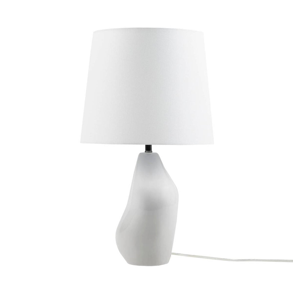 Asymmetrical Ceramic Table Lamp Grey See below