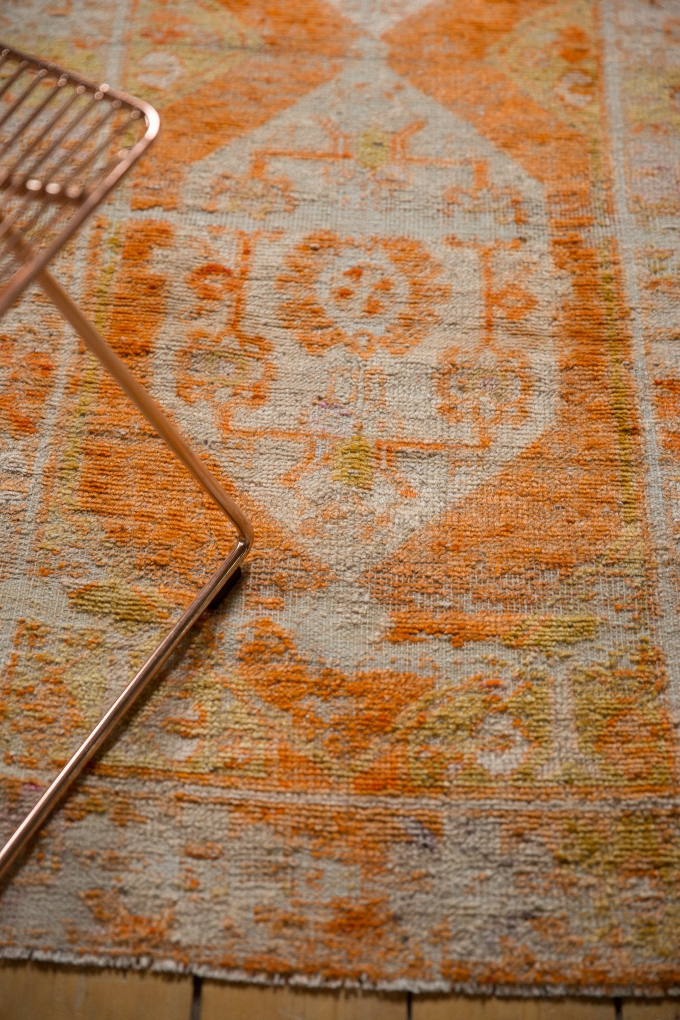 2.5x8.5 Vintage Distressed Oushak Rug Runner
