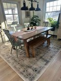 Glayden Modern Slanted Post leg bench