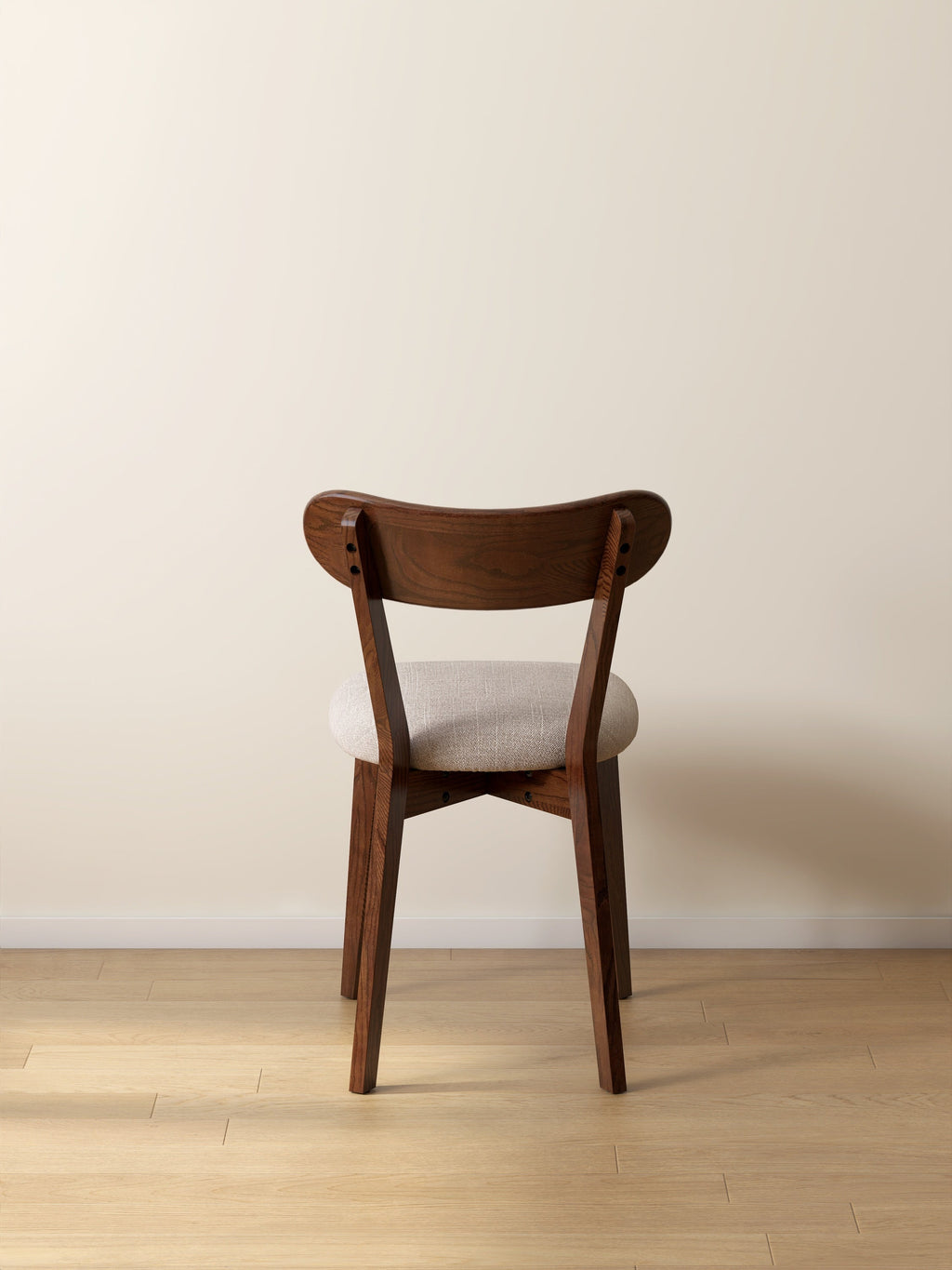 Walnut Color Dining Chair Wooden FAS Grade Oak Natural Wood Made in North America 100% Dirt-free Wood Chair Solid Chair Table Chair Wooden Living Room Chair Simple And Natural 47.5 * 55.5 * 78cm