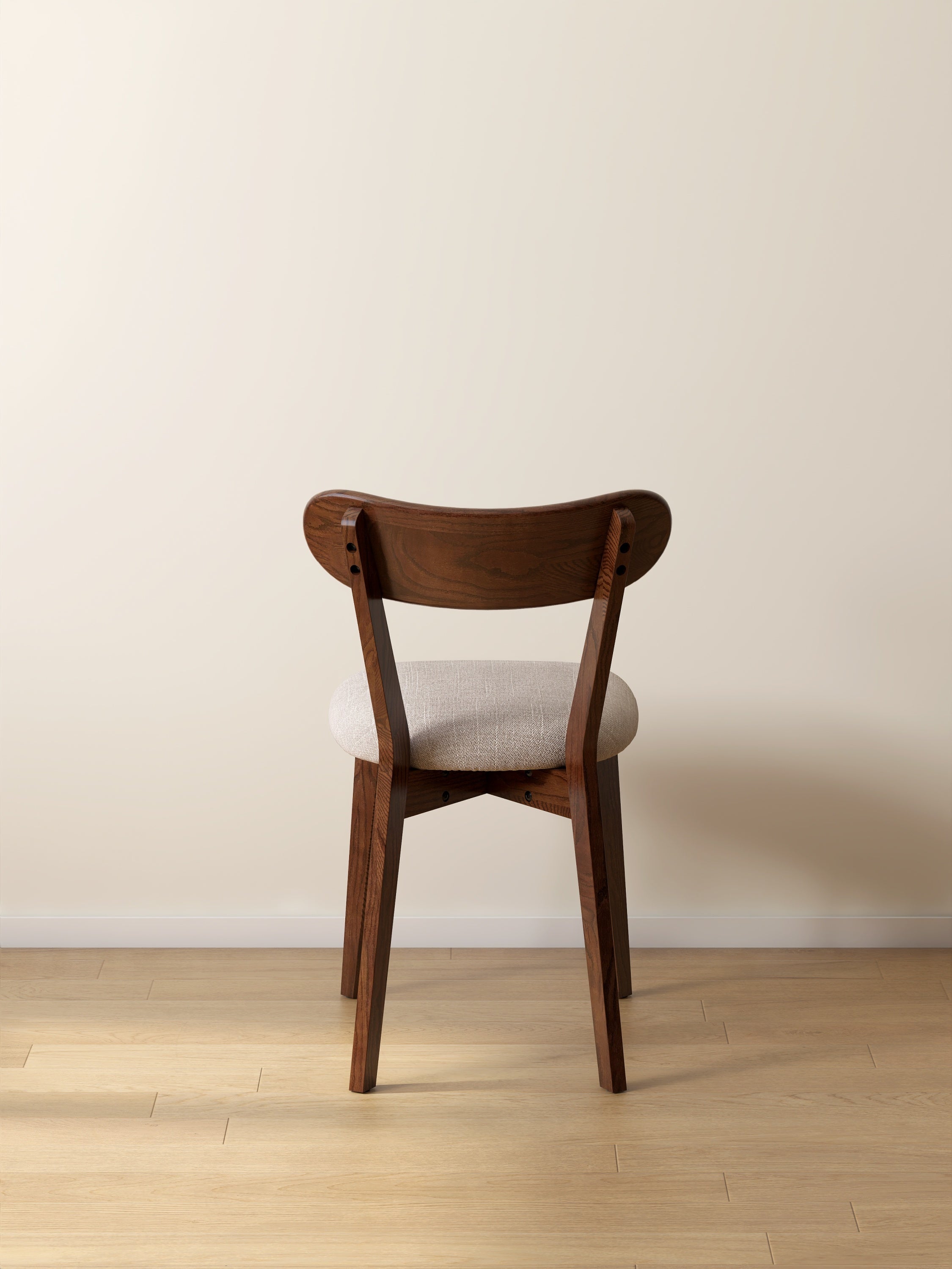 Walnut Color Dining Chair Wooden FAS Grade Oak Natural Wood Made in North America 100% Dirt-free Wood Chair Solid Chair Table Chair Wooden Living Room Chair Simple And Natural 47.5 * 55.5 * 78cm