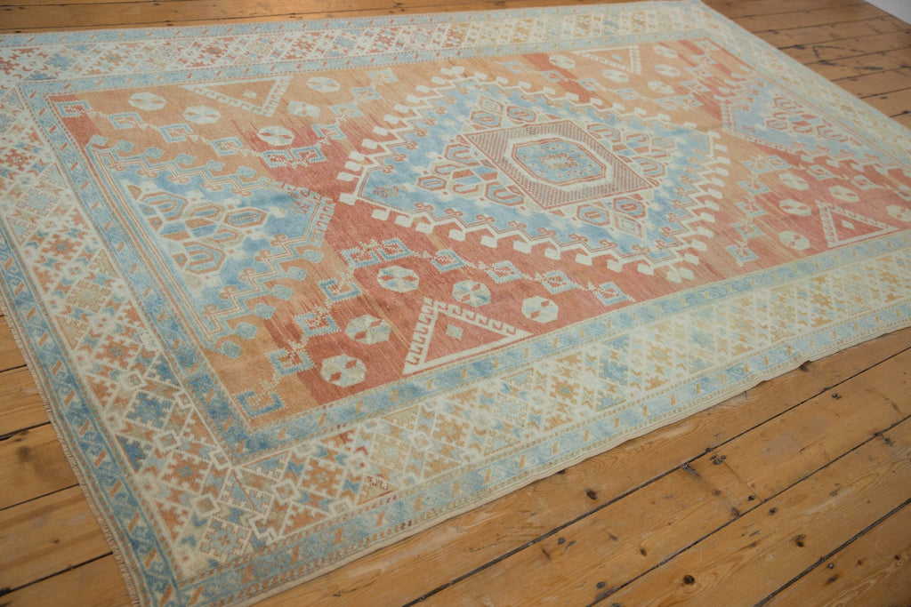 6x10 Vintage Distressed Oushak Carpet