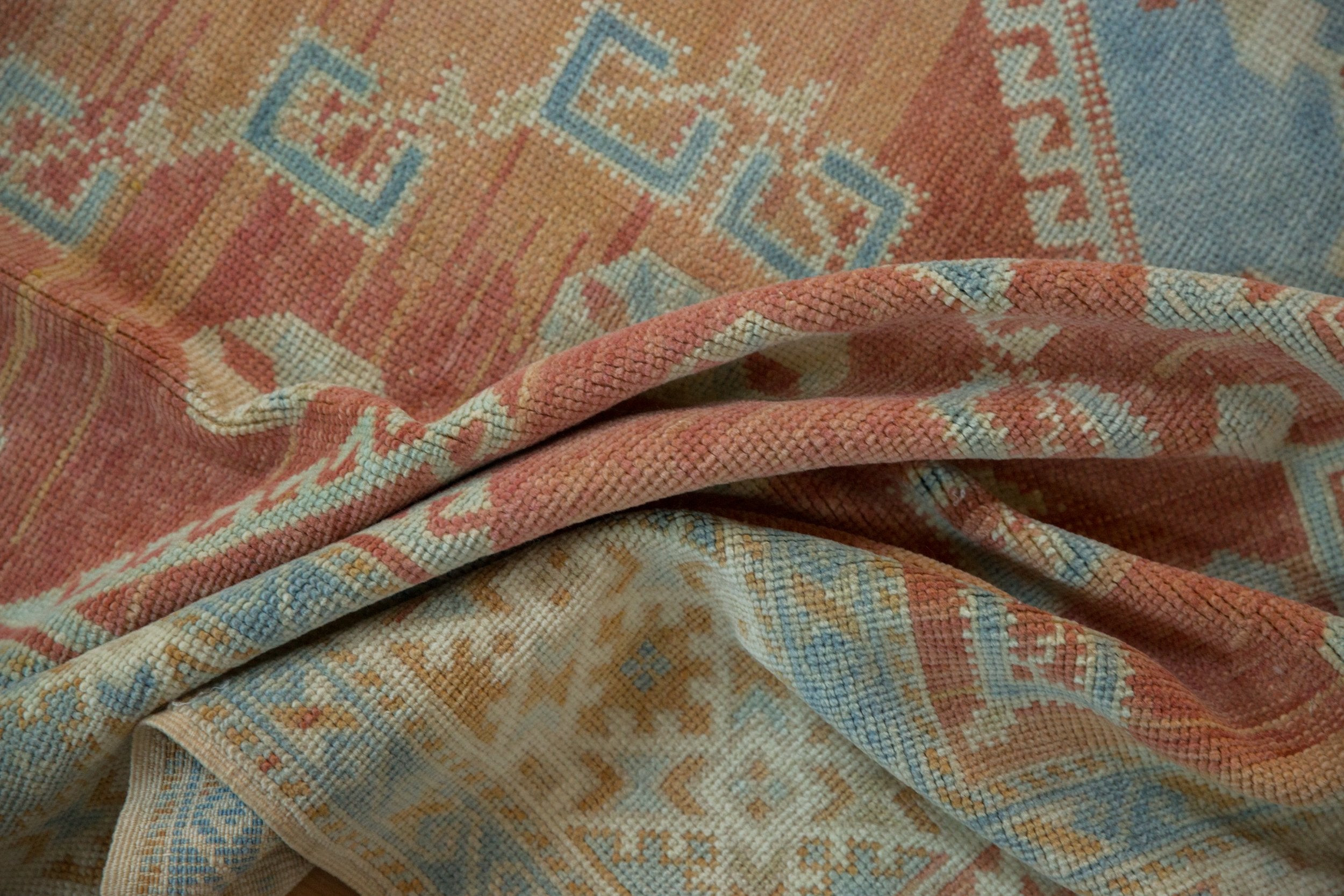 6x10 Vintage Distressed Oushak Carpet