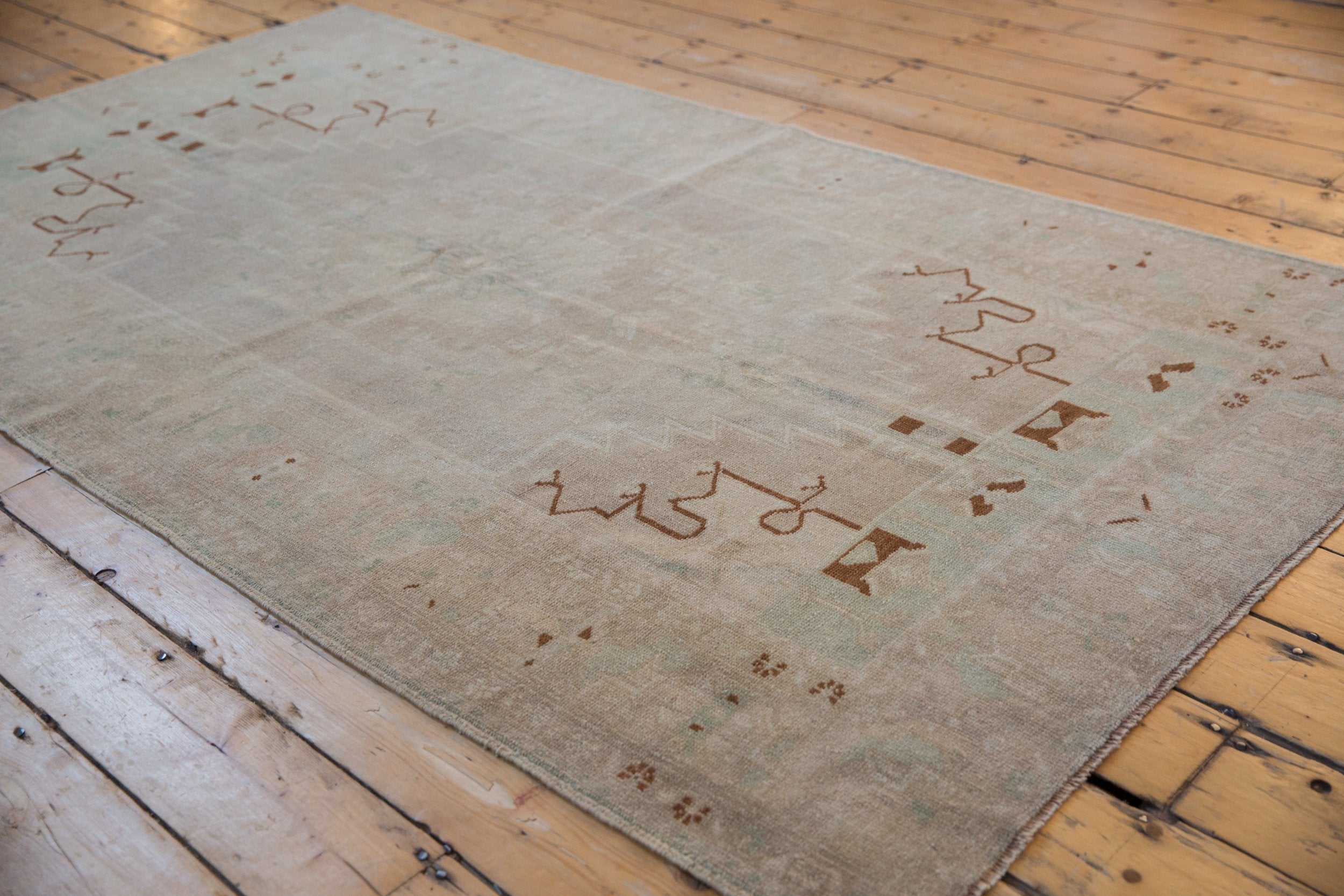 4.5x8 Vintage Distressed Oushak Rug