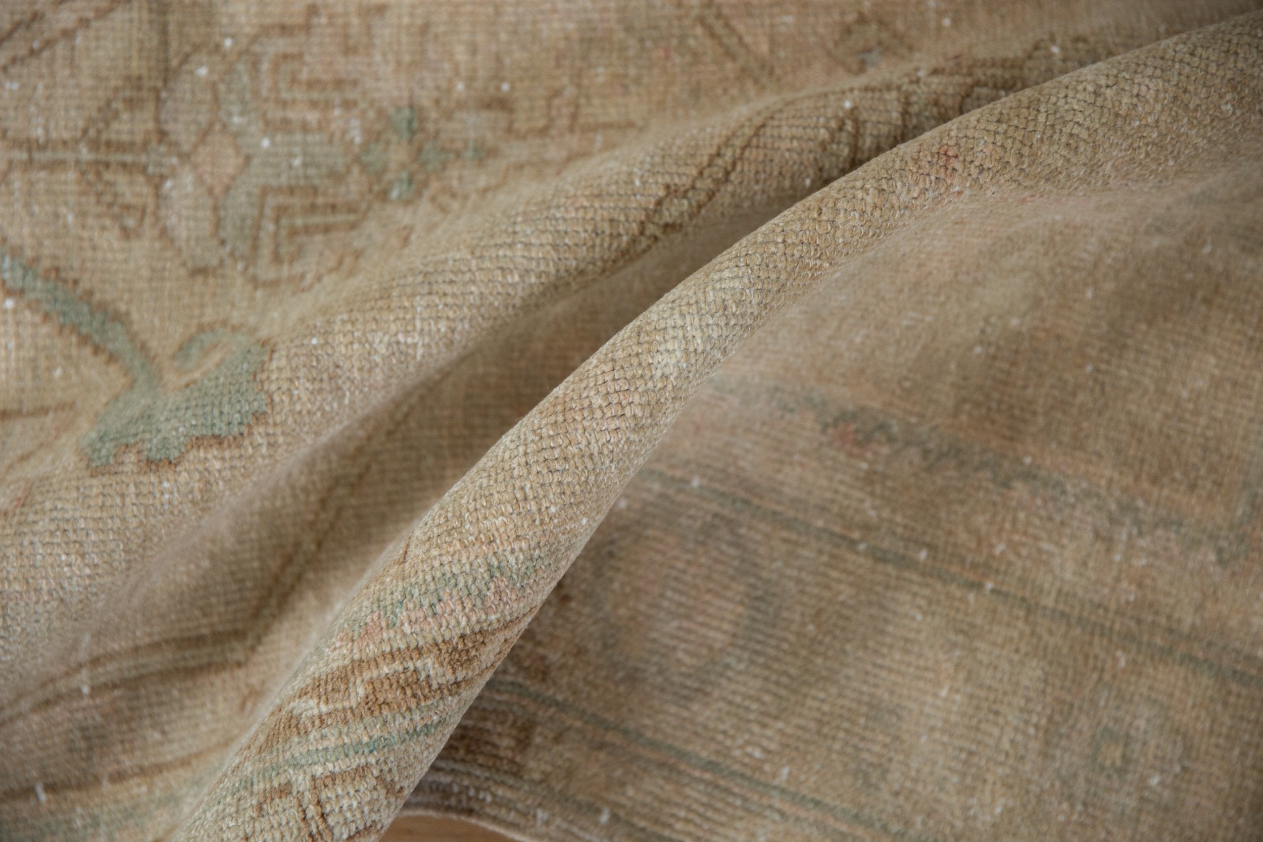 3.5x10.5 Vintage Distressed Oushak Rug Runner