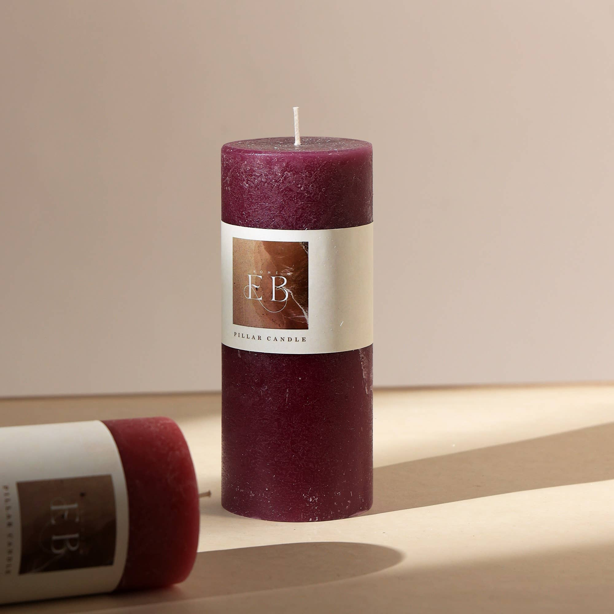 Rustic Pillar Candle 3'x7'